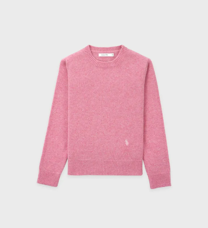 SRC Wool Crewneck - Strawberry sold by Sporty and Rich