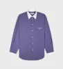 S.R. Sport Oversized Shirt - Navy/White sold by Sporty and Rich