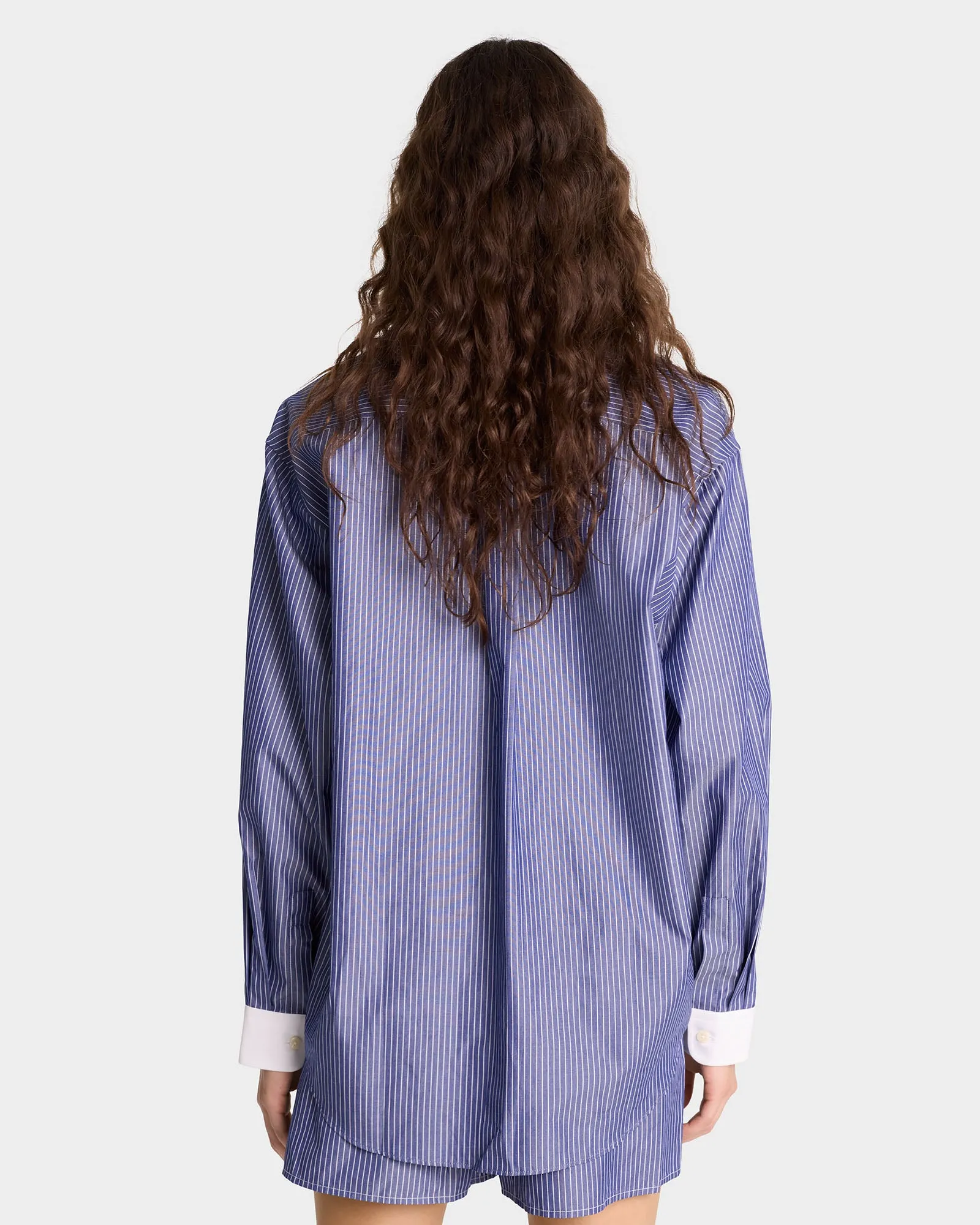 S.R. Sport Oversized Shirt - Navy/White sold by Sporty and Rich product image thumbnail 5