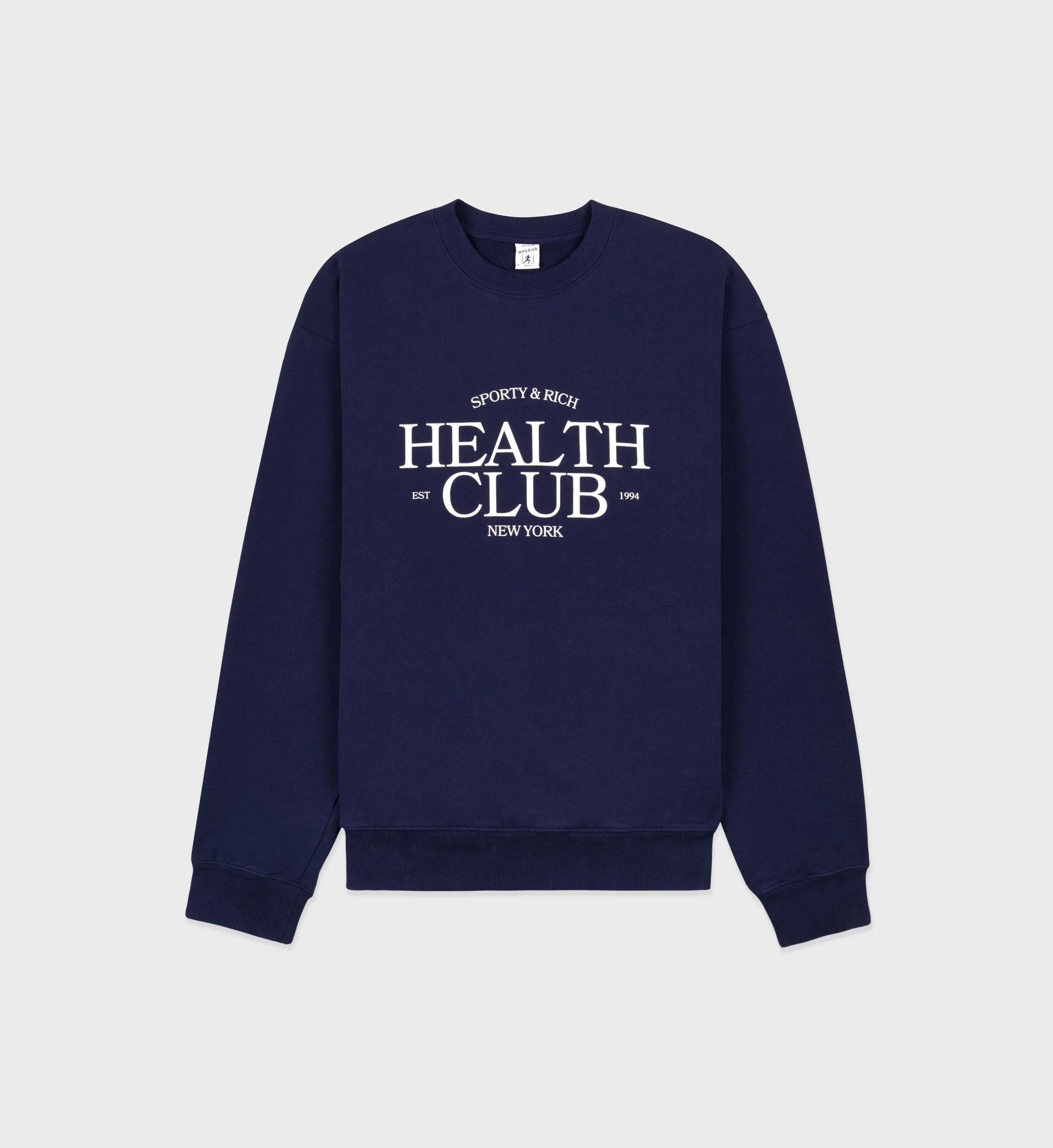 SR Health Crewneck - Navy/White sold by Sporty and Rich