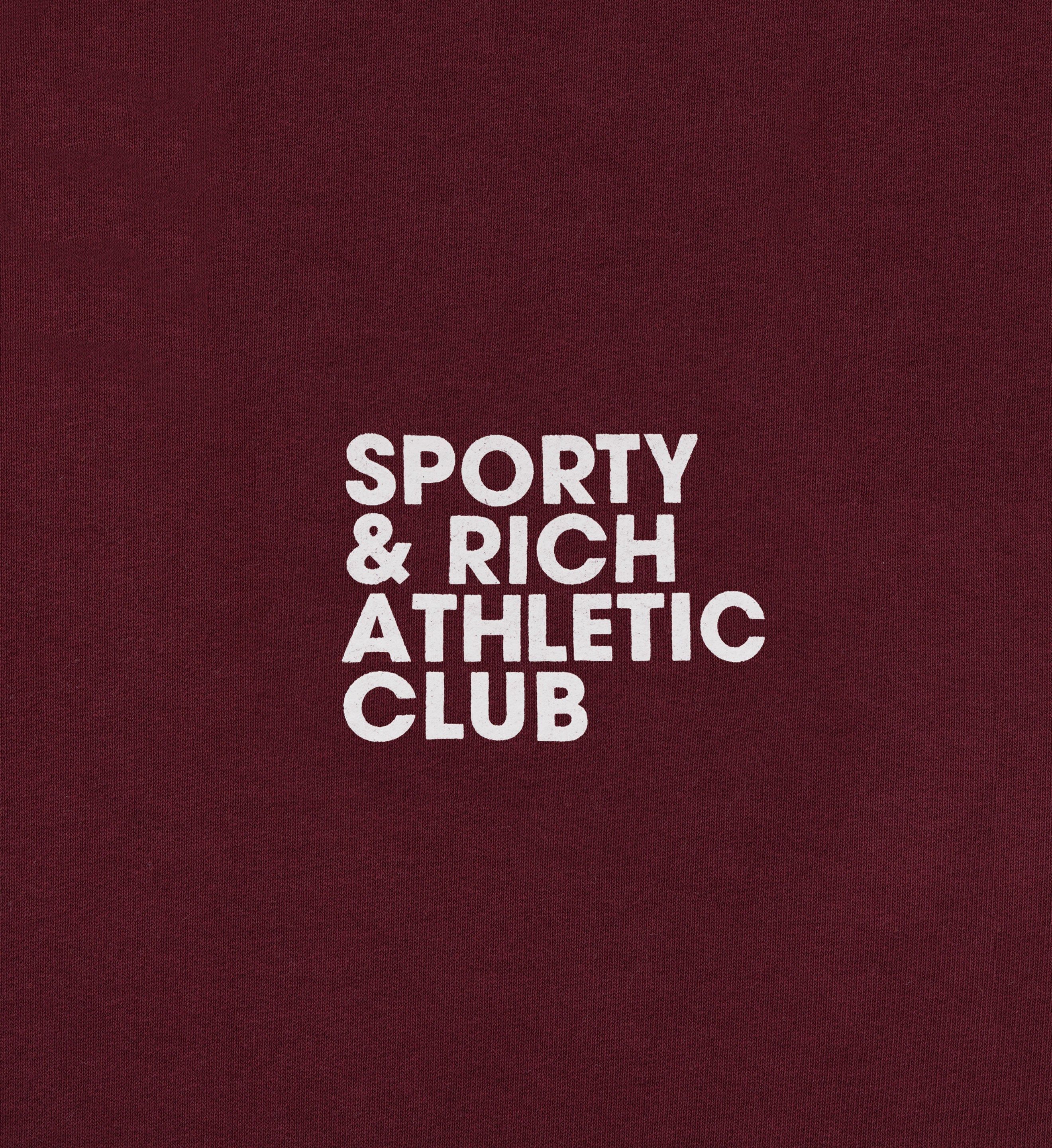 Exercise Often Hoodie - Merlot/White sold by Sporty and Rich product image thumbnail 3