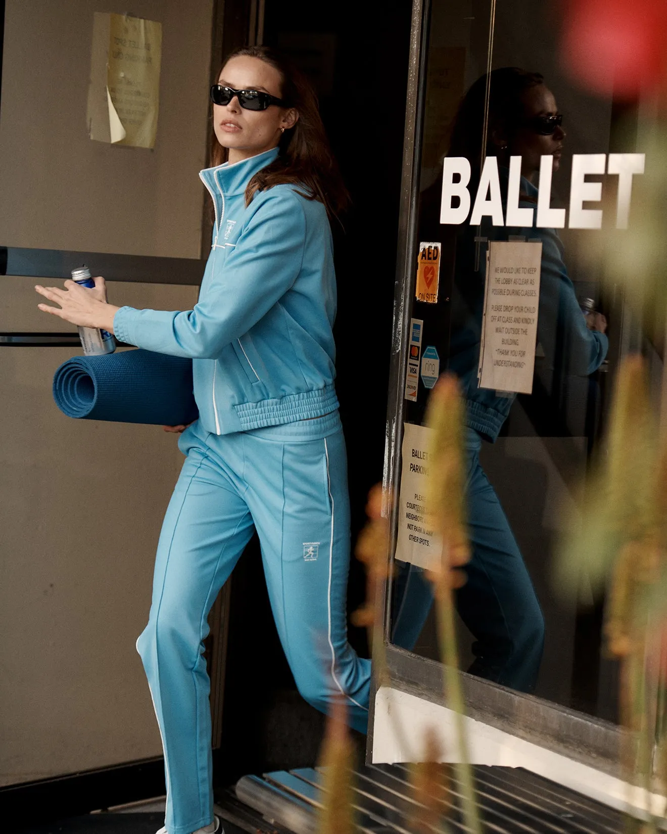 Runner Track Jacket - Atlantic/White sold by Sporty and Rich product image thumbnail 5