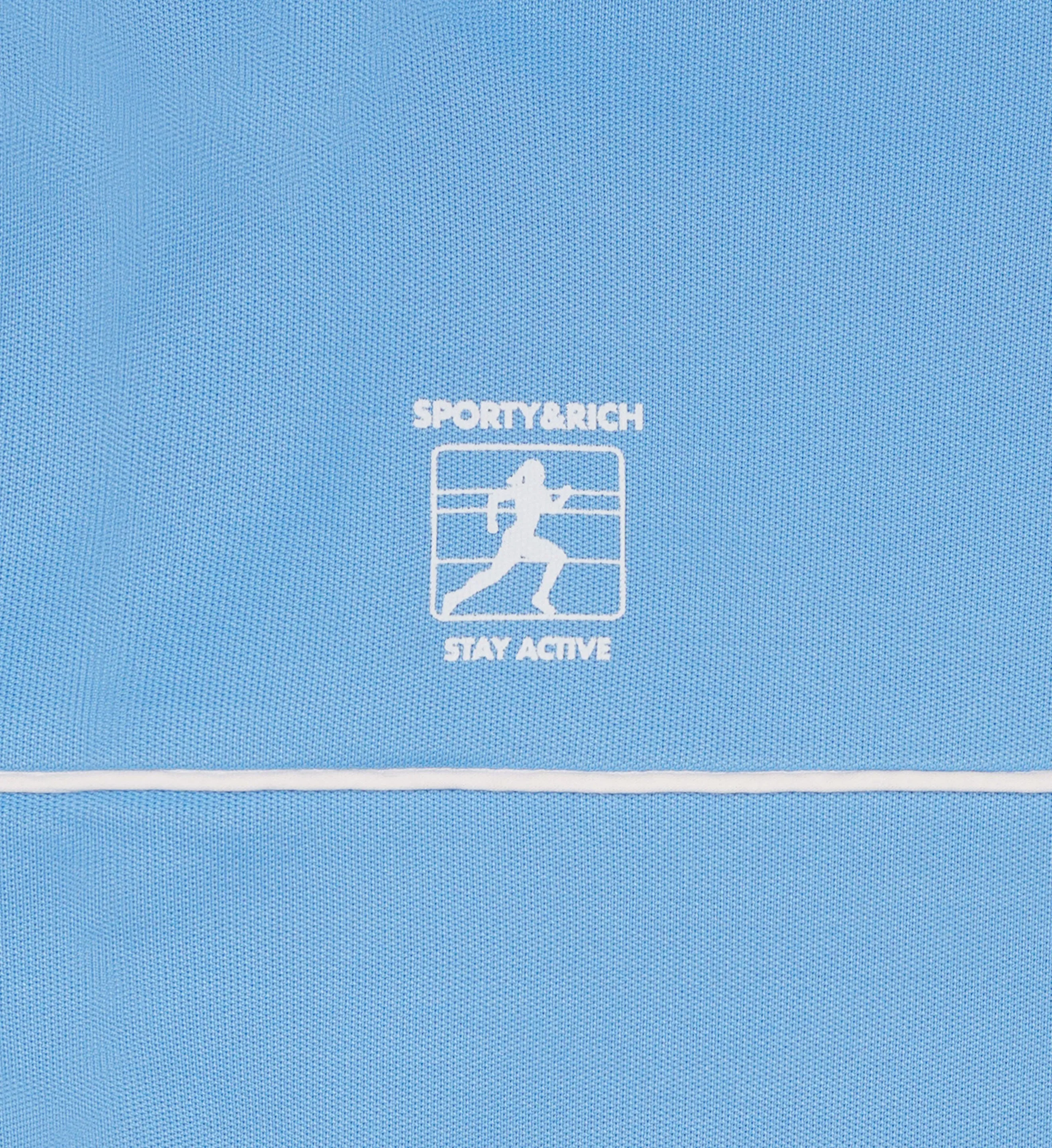 Runner Track Jacket - Atlantic/White sold by Sporty and Rich product image thumbnail 3