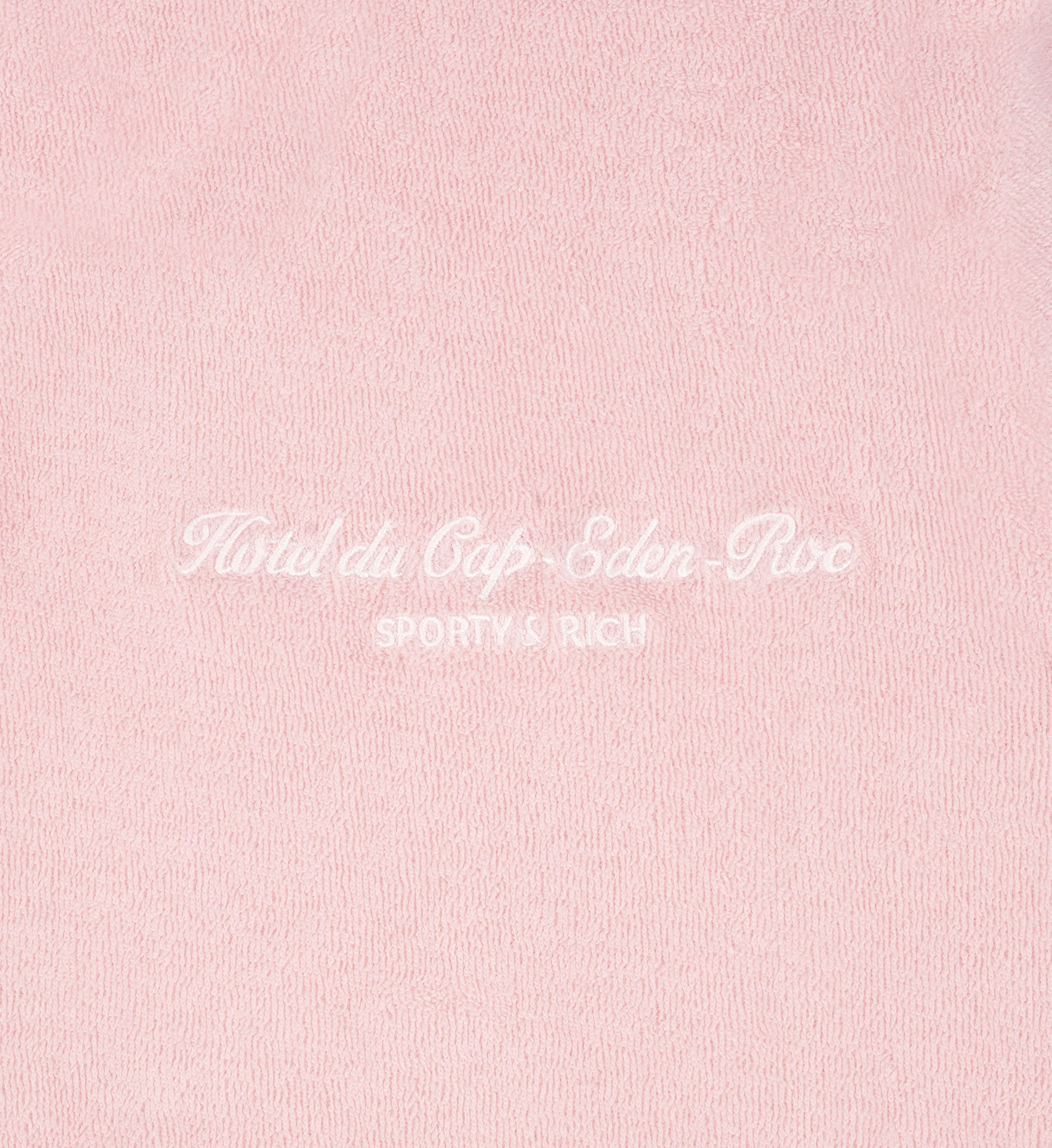 Hotel du Cap Cursive Terry Short - Eden Pink/White sold by Sporty and Rich product image thumbnail 3