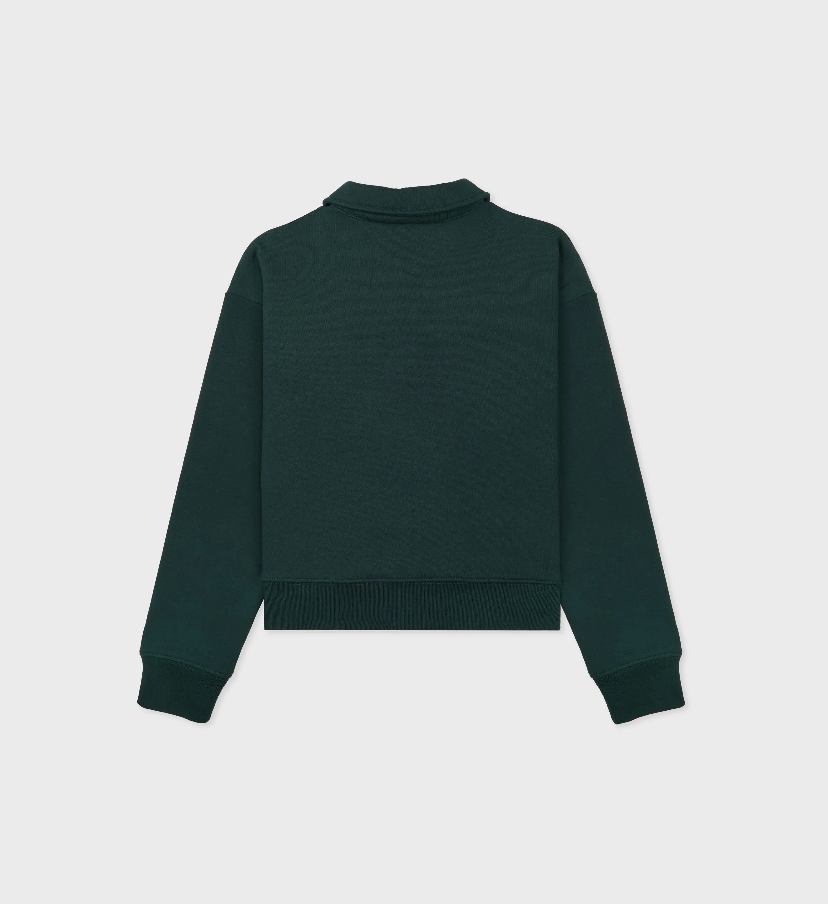 Classic Logo Embroidered Longsleeve Polo - Forest/White sold by Sporty and Rich product image thumbnail 2