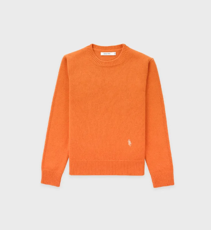 SRC Wool Crewneck - Turmeric sold by Sporty and Rich