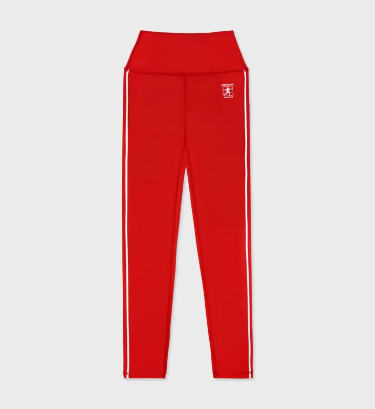 Runner Box Legging - Sports Red/White sold by Sporty and Rich