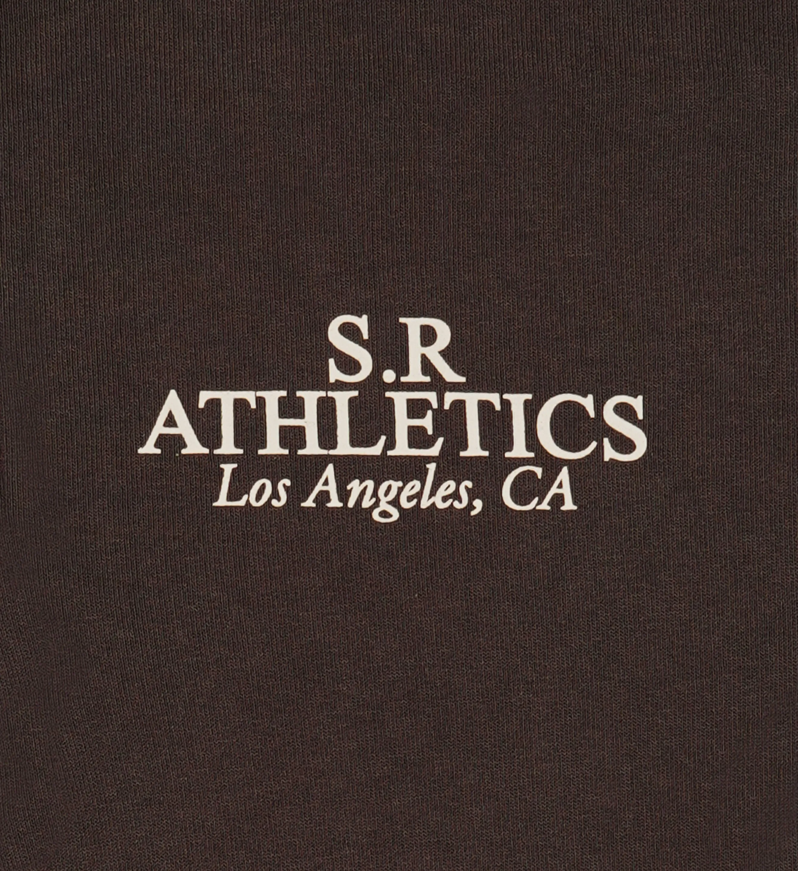 SR Athletics Quarter Zip - Chocolate/Cream sold by Sporty and Rich product image thumbnail 3