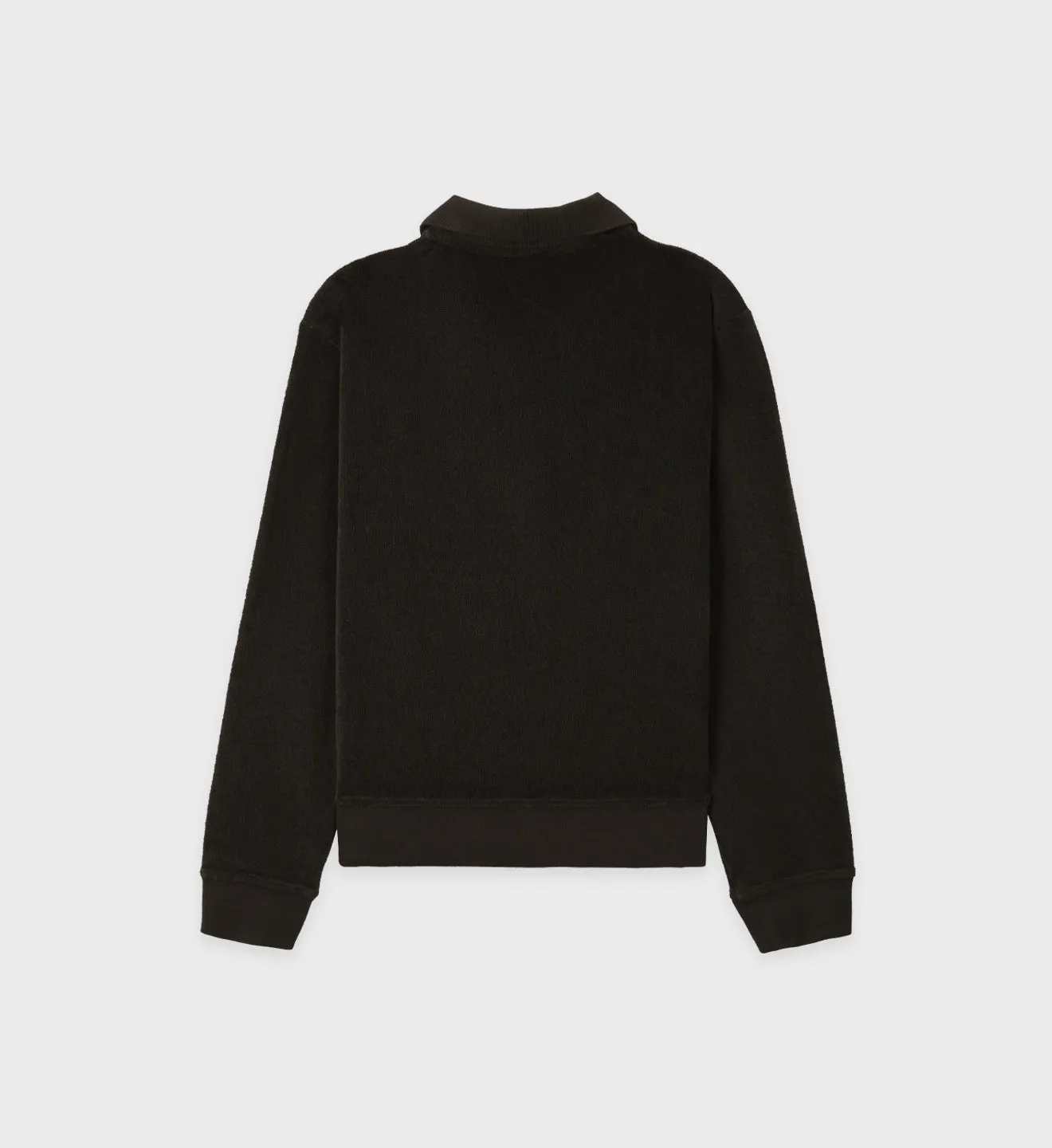 SRC Longsleeve Terry Polo - Chocolate sold by Sporty and Rich product image thumbnail 2