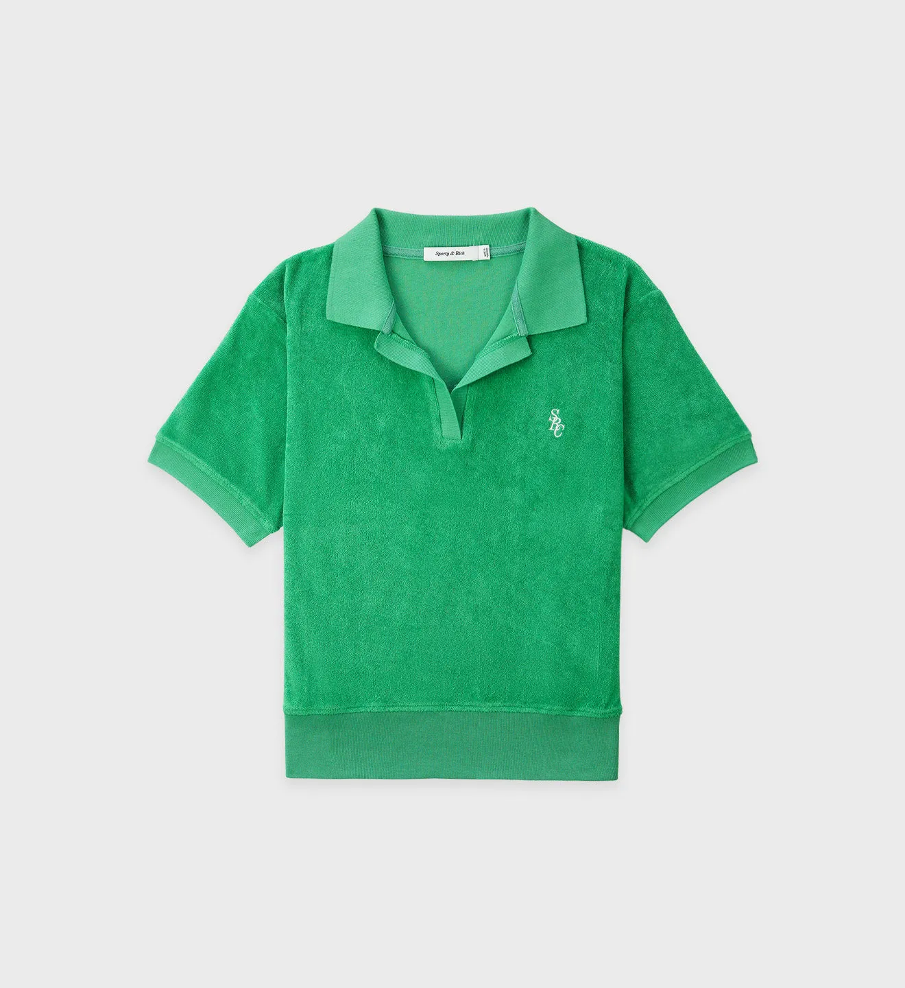 SRC Terry Polo - Kelly Green sold by Sporty and Rich