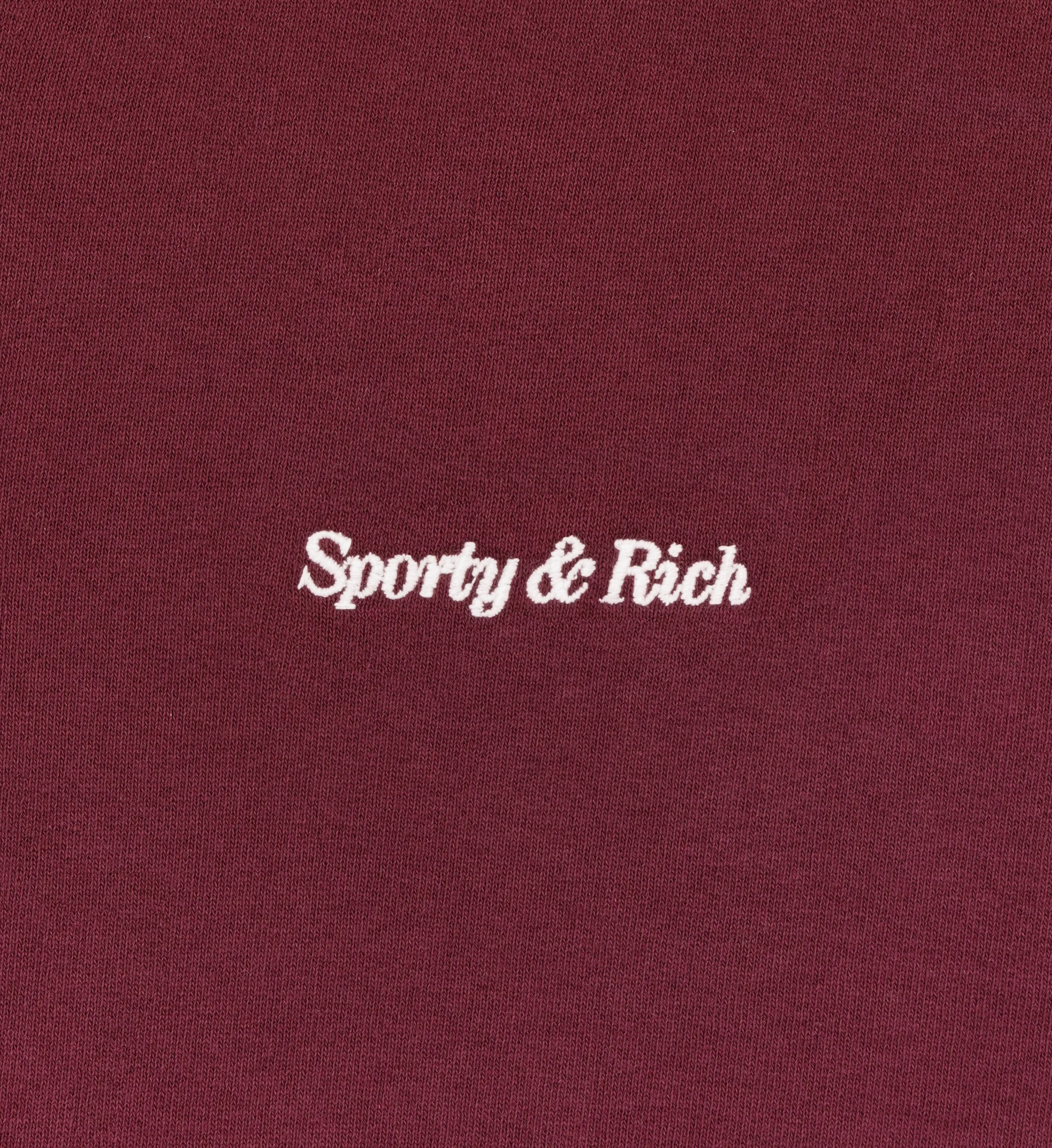 Classic Logo Embroidered Polo - Merlot sold by Sporty and Rich product image thumbnail 3