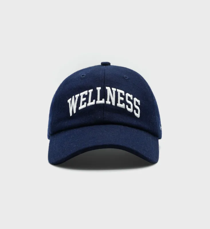 Wellness Ivy Wool Hat - Navy sold by Sporty and Rich