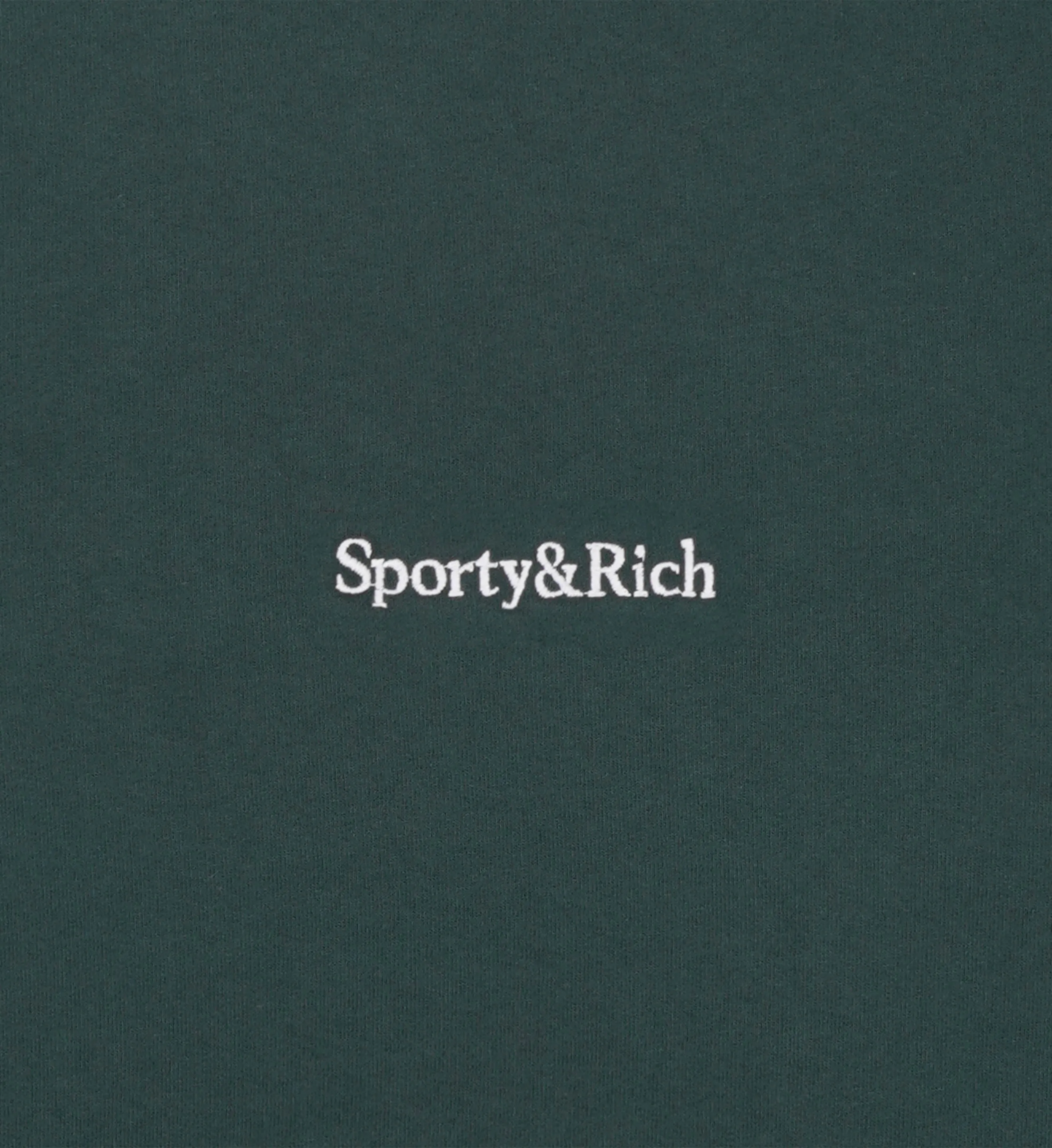 Serif Logo Embroidered V-Neck Vest - Forest/White sold by Sporty and Rich product image thumbnail 3