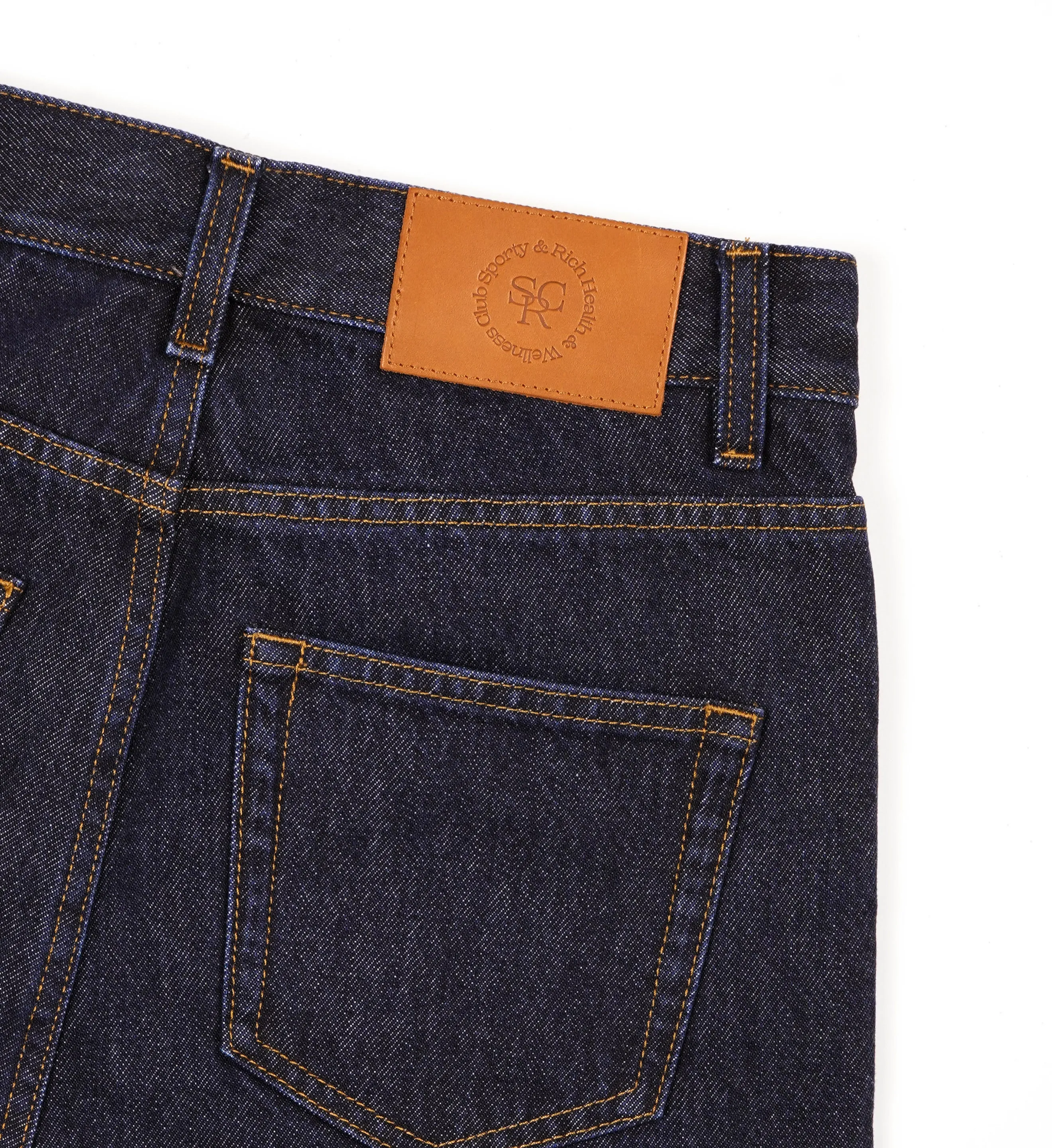 Vintage Fit Straight Leg Denim - One Wash - old sold by Sporty and Rich product image thumbnail 3