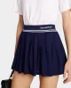 Abigail Pleated Skirt - Navy/Off White sold by Sporty and Rich