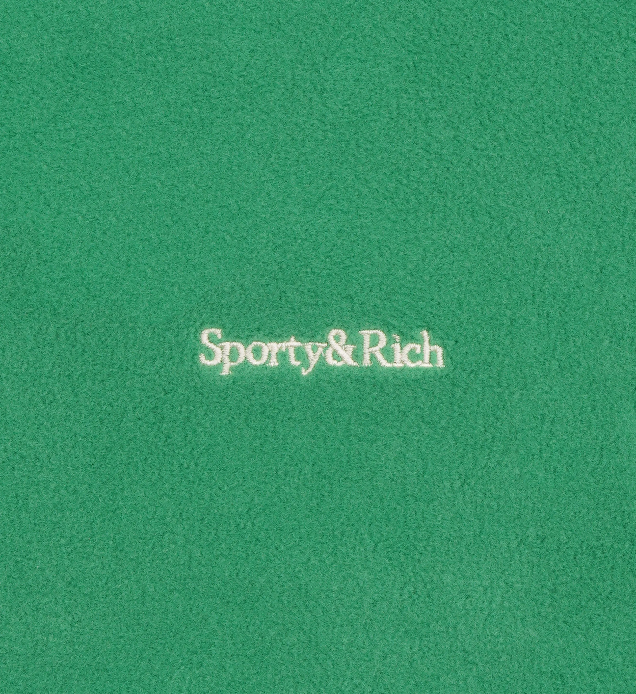 Hooded Polar Sweatshirt - Kelly sold by Sporty and Rich product image thumbnail 3