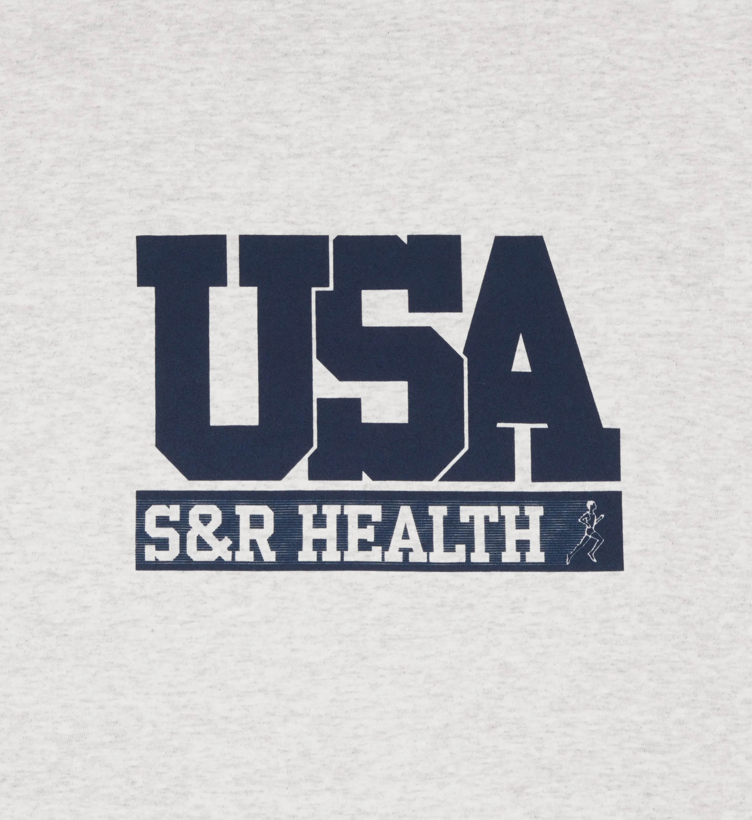 USA Crewneck - Heather Gray/Navy sold by Sporty and Rich product image thumbnail 3