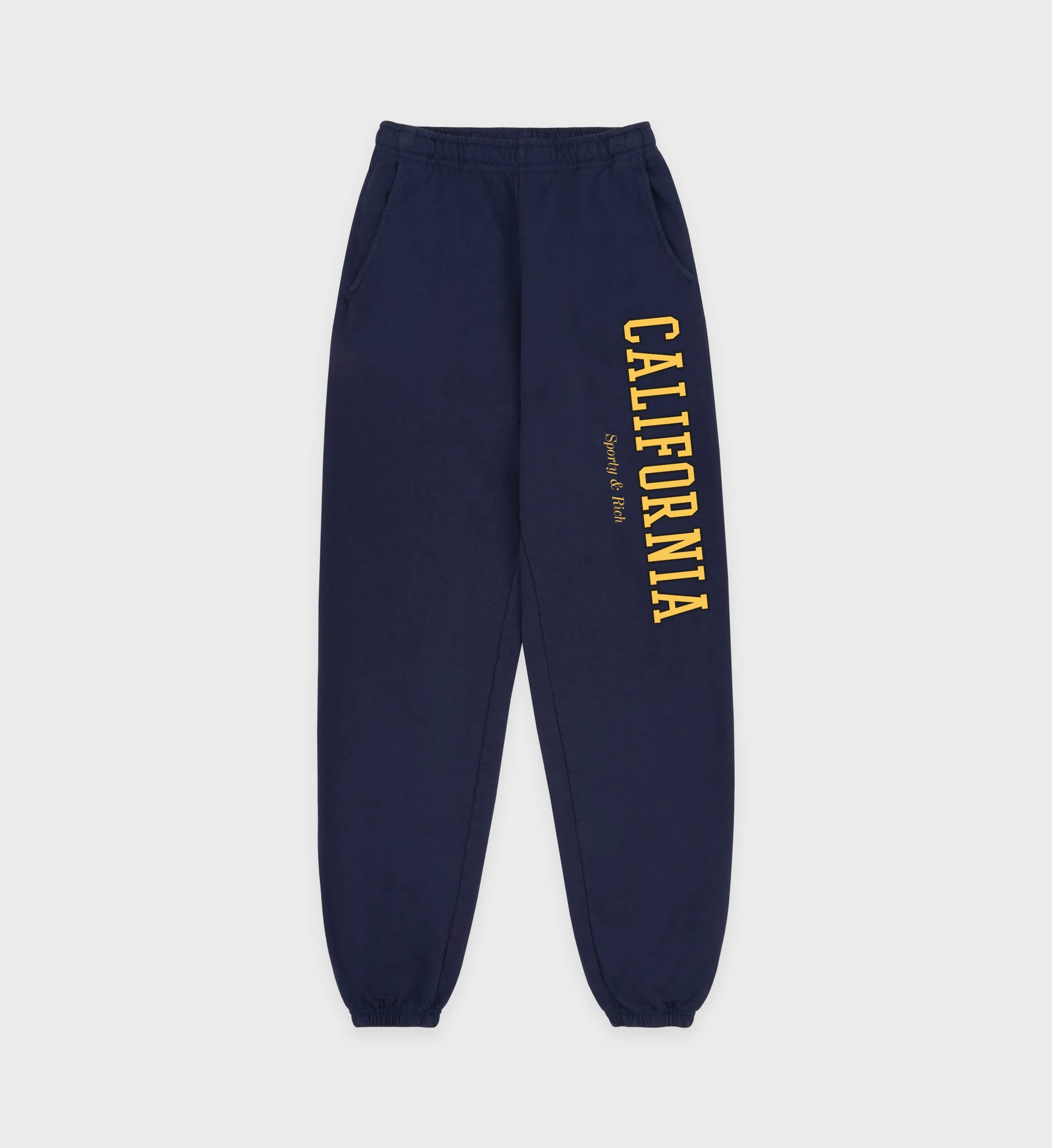 California Sweatpant - Navy/Gold sold by Sporty and Rich