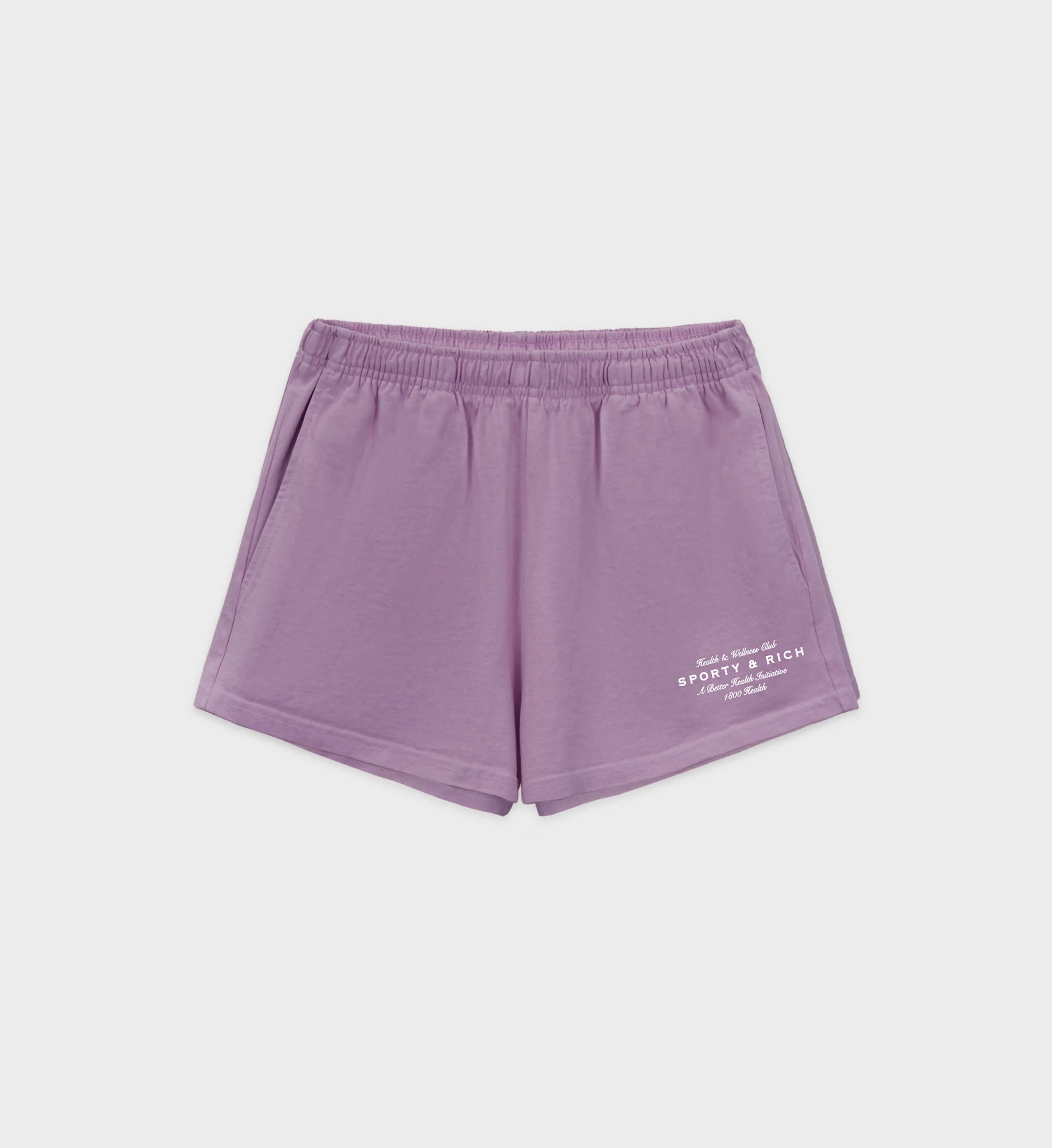 Health Initiative Disco Short - Soft Lavender/White sold by Sporty and Rich