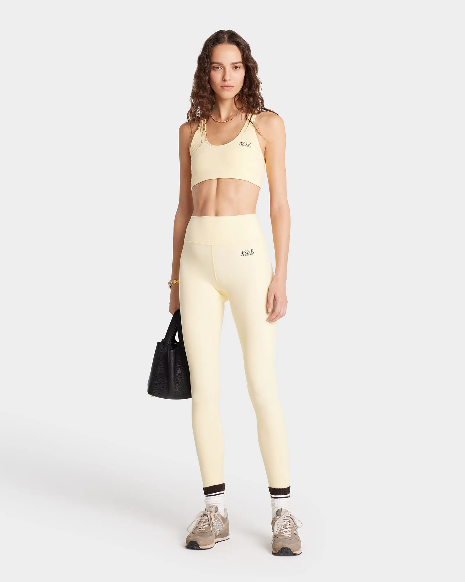 SR Runner Sports Bra - Almond/Black sold by Sporty and Rich product image thumbnail 3