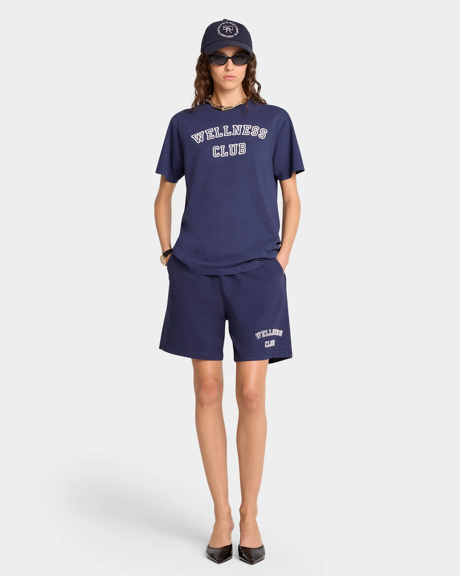 Wellness Club T-Shirt - Navy/White sold by Sporty and Rich product image thumbnail 3