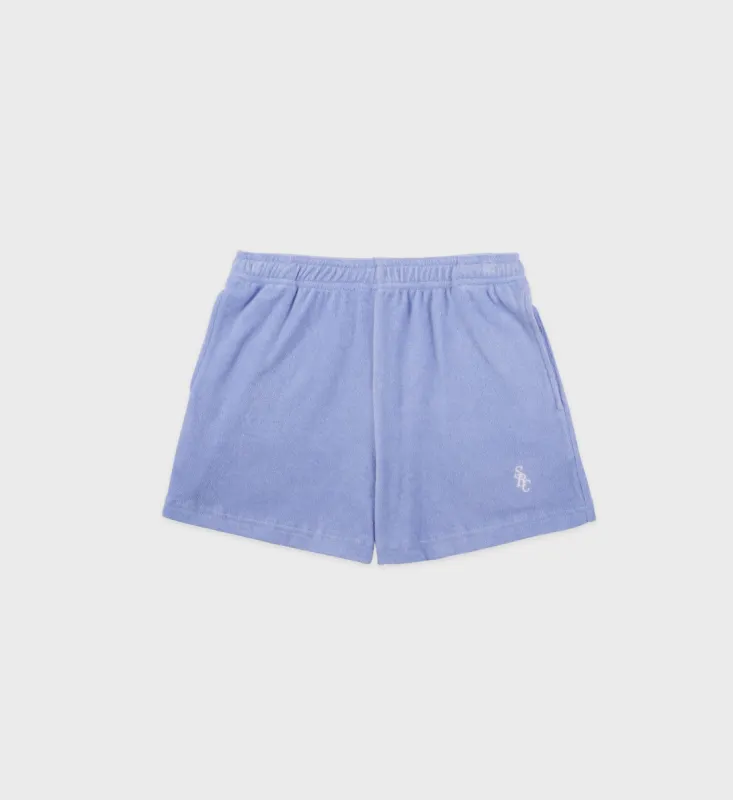 SRC Terry Short - Washed Hydrangea/White sold by Sporty and Rich