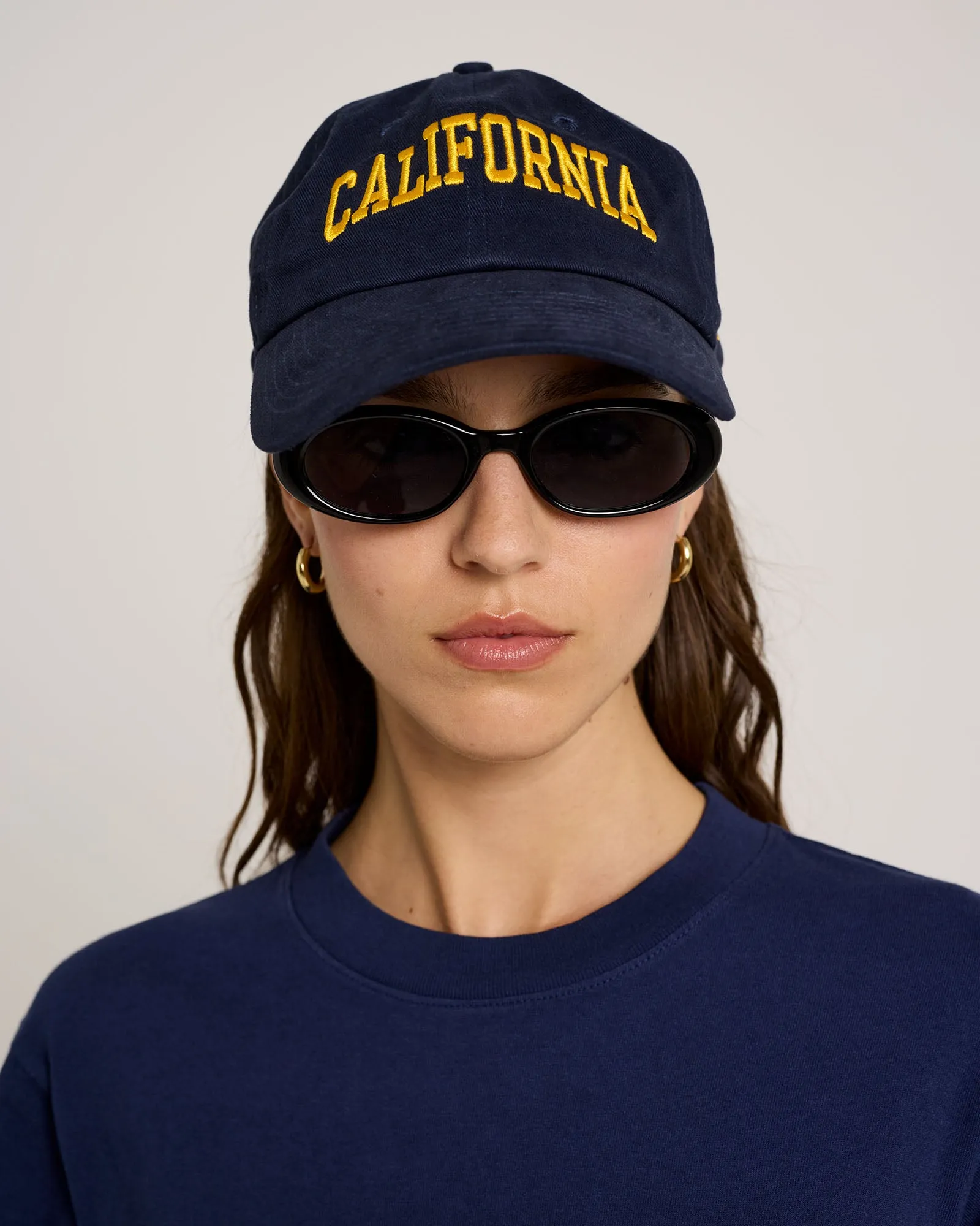 California Hat - Navy/Gold sold by Sporty and Rich product image thumbnail 3