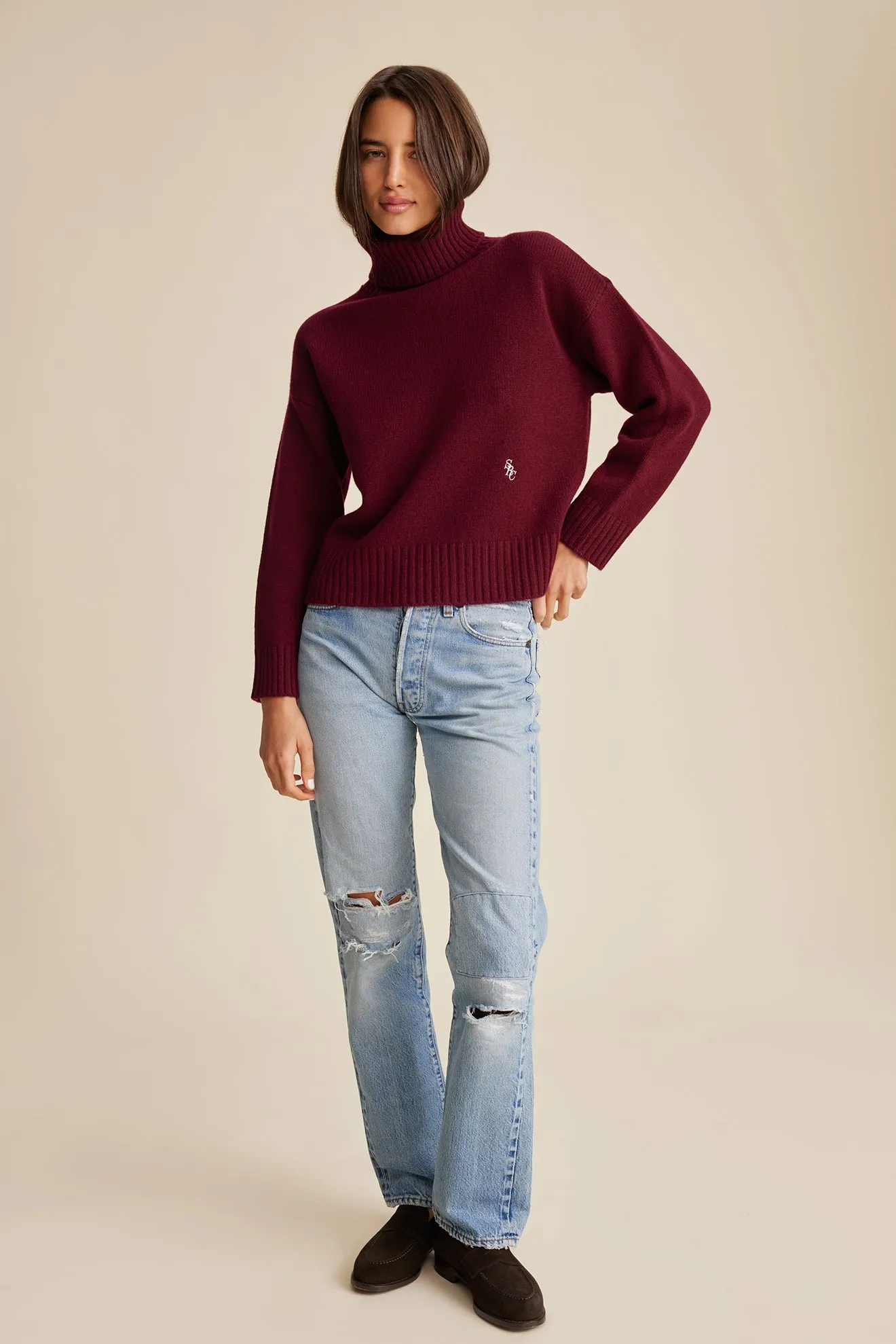 SRC Turtleneck - Merlot sold by Sporty and Rich product image thumbnail 5