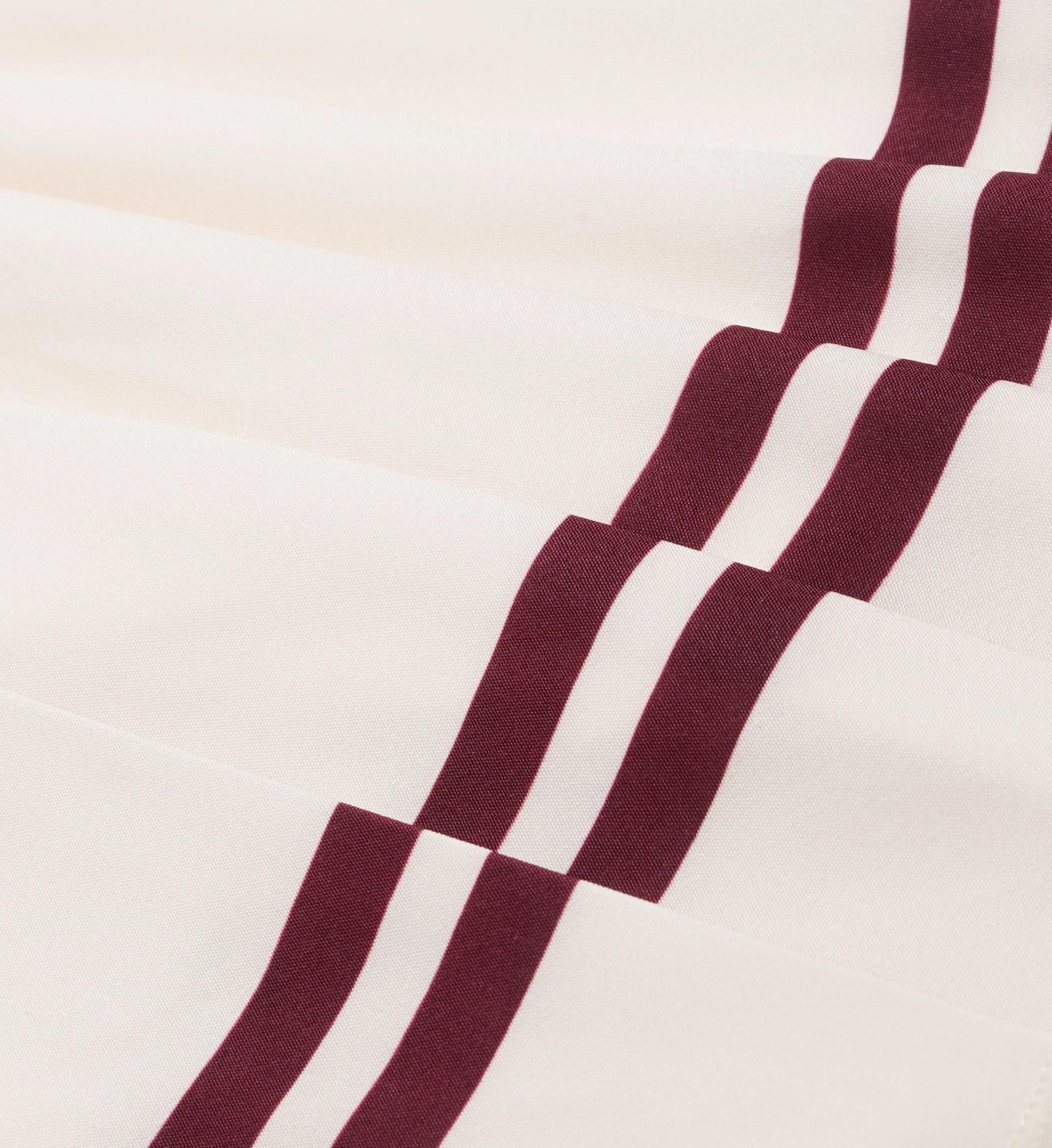 Classic Logo Pleated Skirt - Off White/Merlot sold by Sporty and Rich product image thumbnail 4