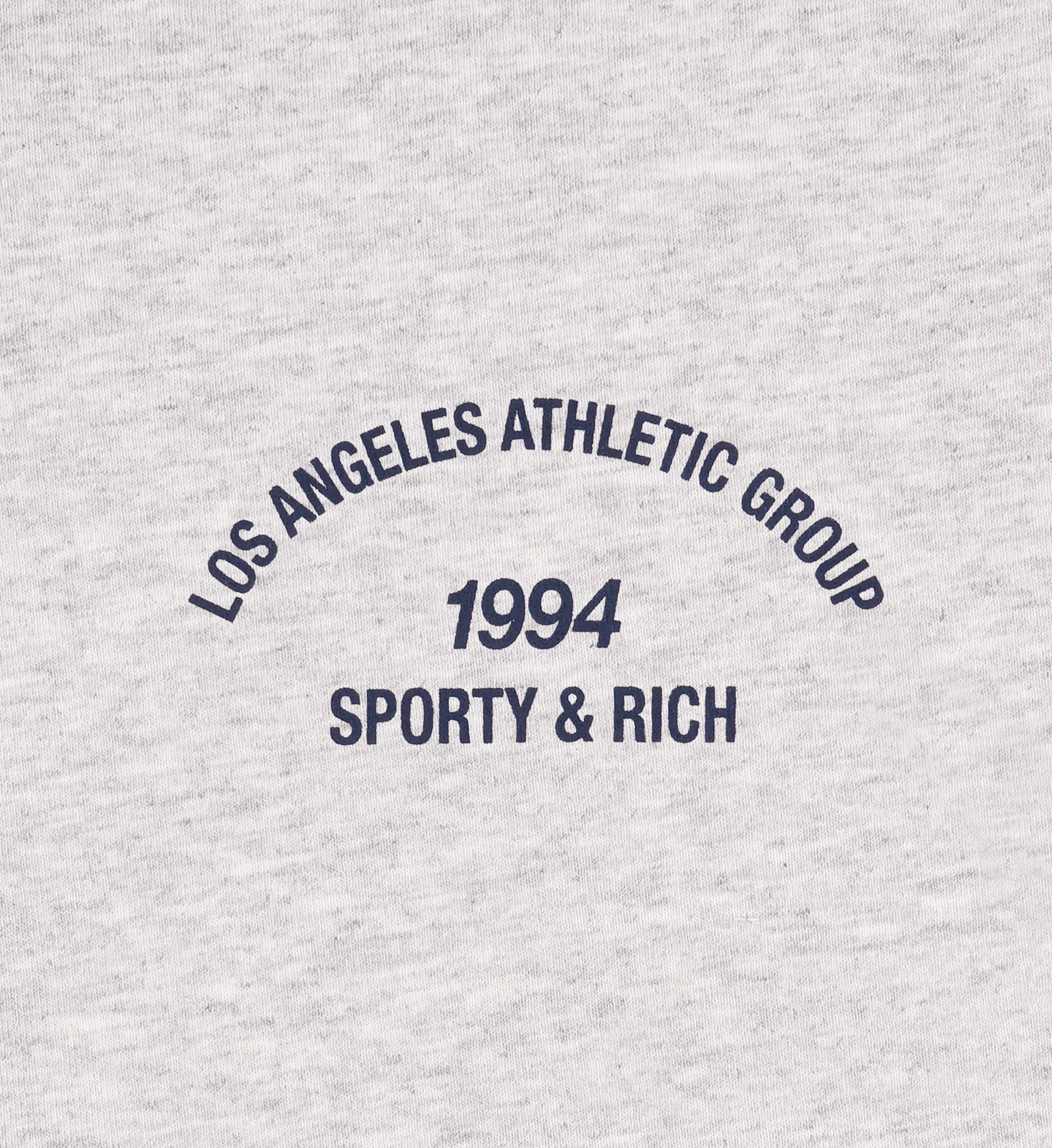 LA Athletic Group Zipped Cropped Hoodie - Heather Gray/Navy sold by Sporty and Rich product image thumbnail 3