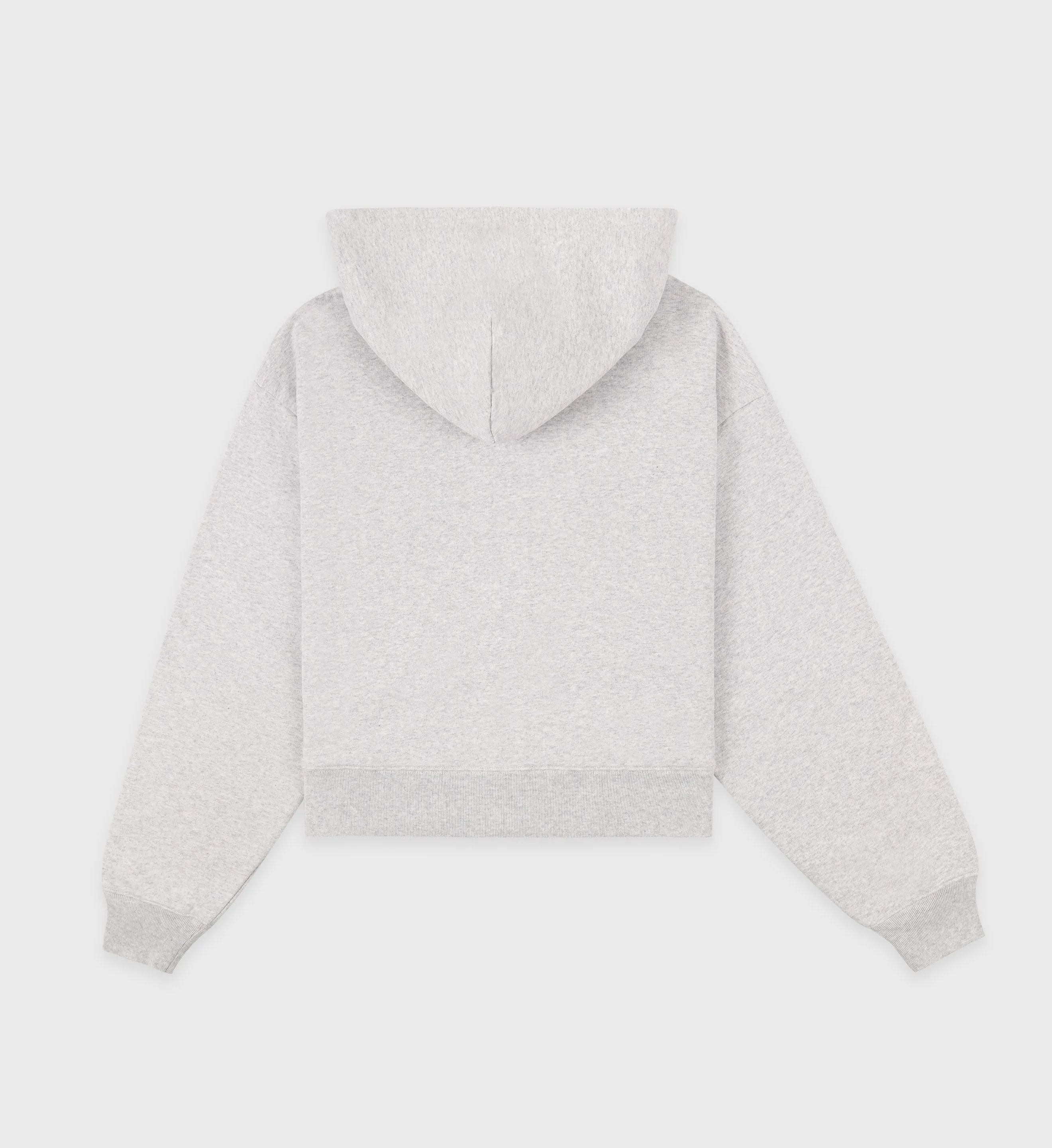 LA Athletic Group Zipped Cropped Hoodie - Heather Gray/Navy sold by Sporty and Rich product image thumbnail 2