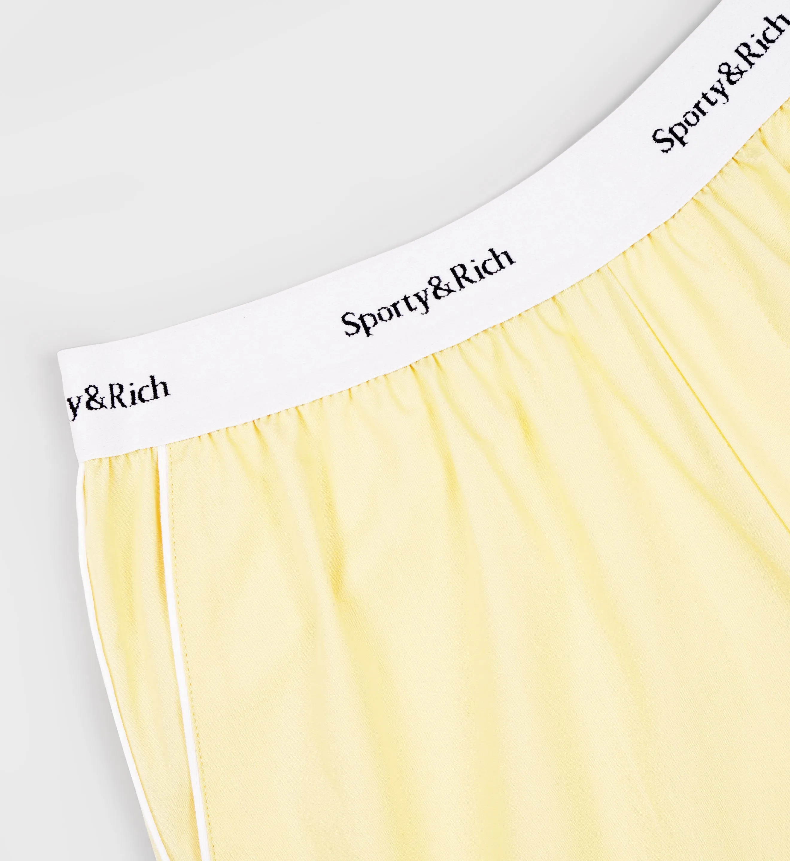Serif Logo Pyjama Trousers - Canary/White sold by Sporty and Rich product image thumbnail 3
