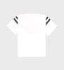 Serif Logo Football Tee - White/Navy sold by Sporty and Rich