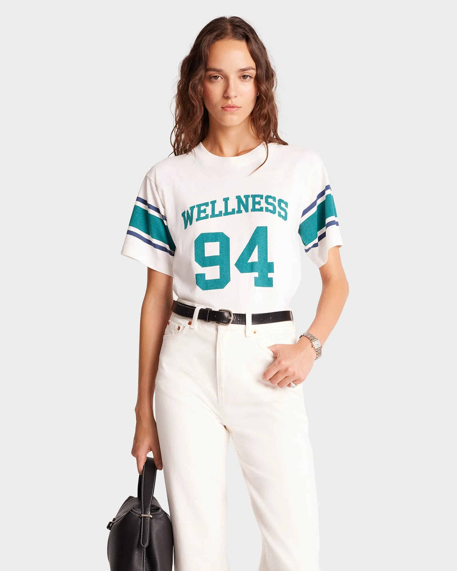 Wellness 94 Rugby Tee - White/Alpine/Navy sold by Sporty and Rich product image thumbnail 4