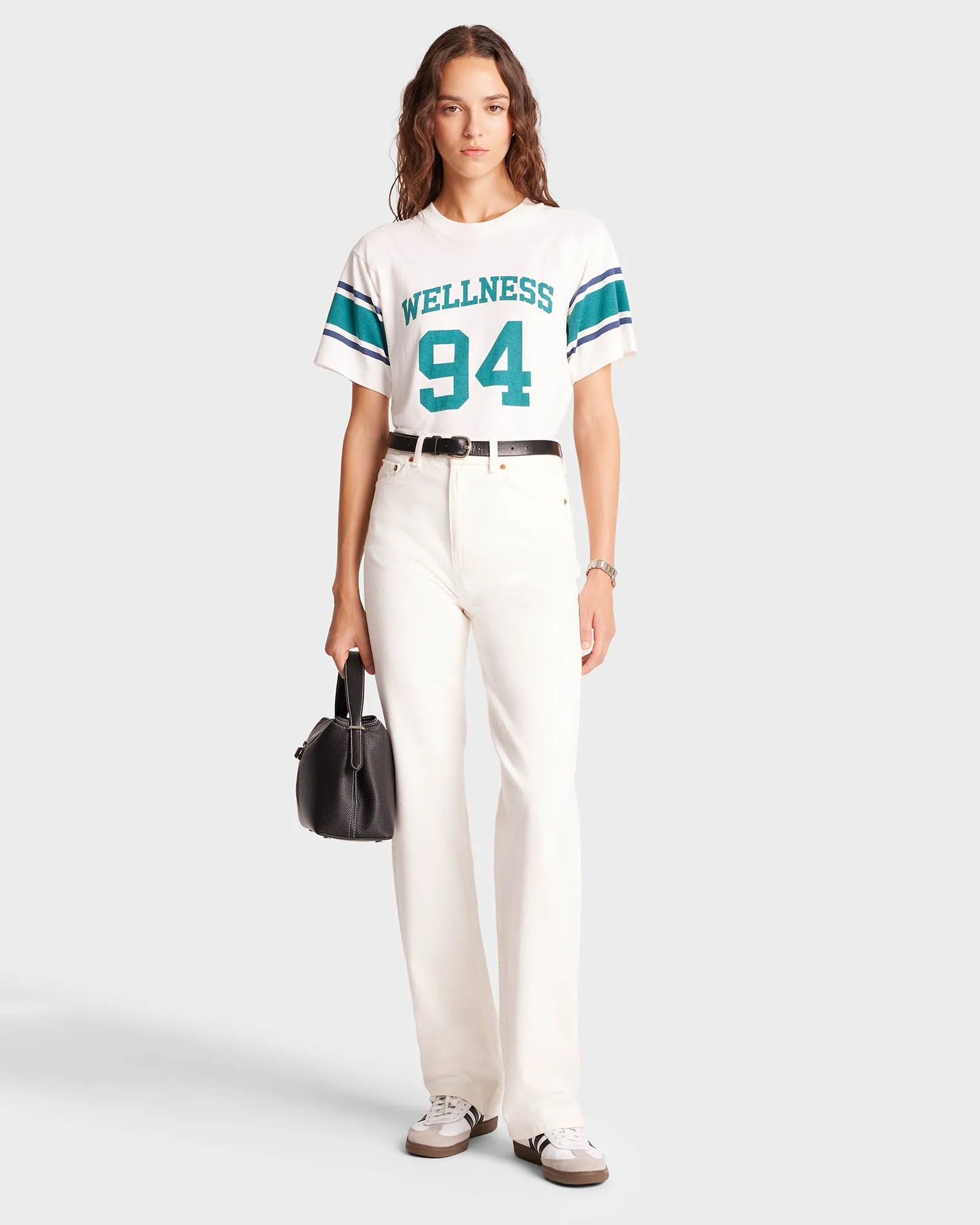 Wellness 94 Rugby Tee - White/Alpine/Navy sold by Sporty and Rich product image thumbnail 3