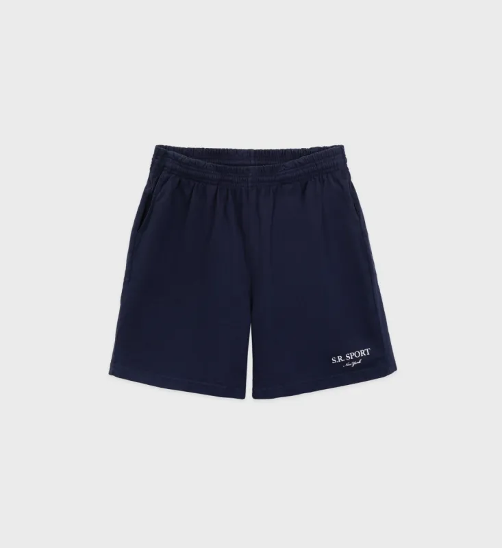 Wimbledon Gym Short - Navy sold by Sporty and Rich