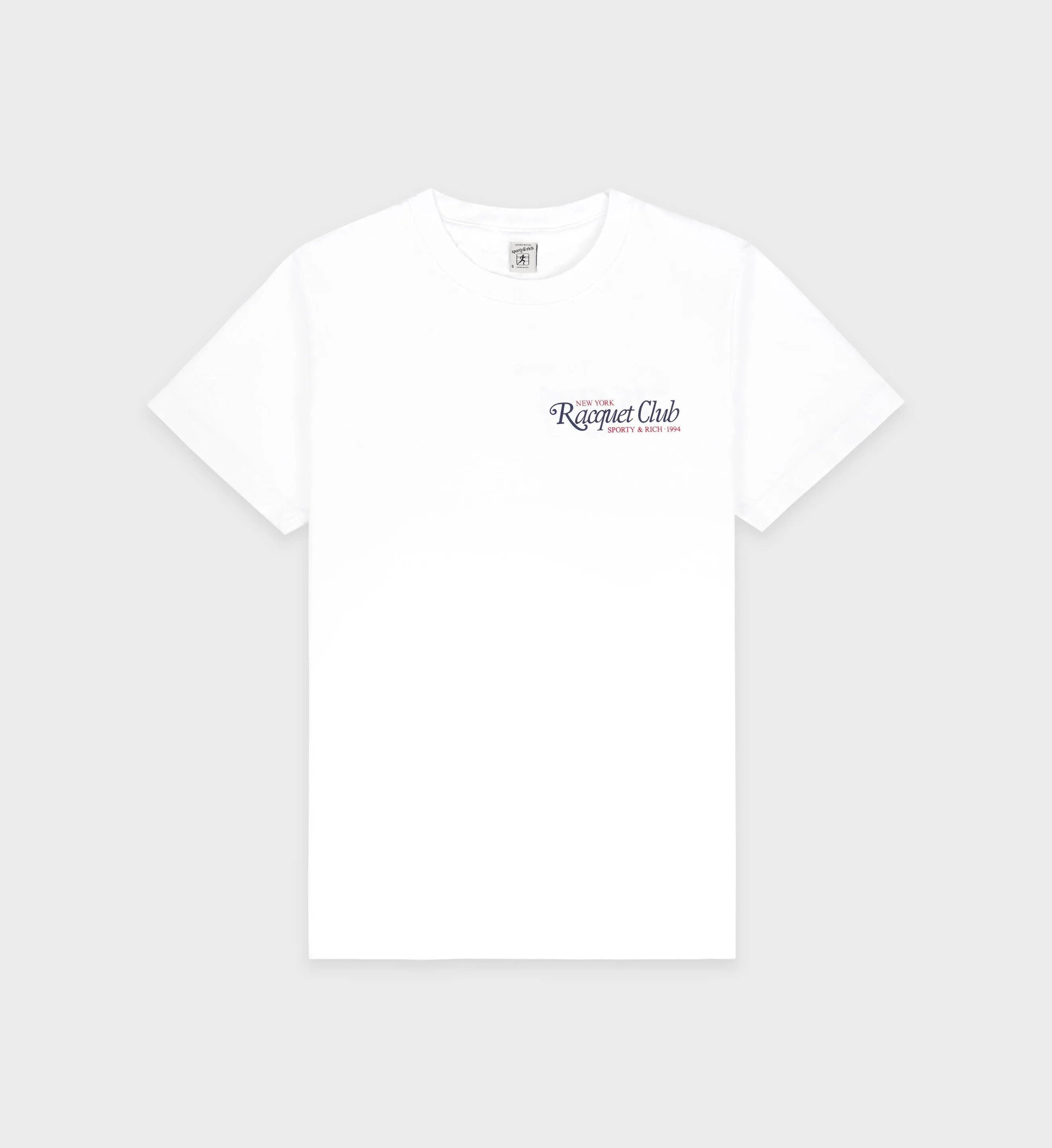 94 Racquet Club T-Shirt - White/Navy/Red sold by Sporty and Rich