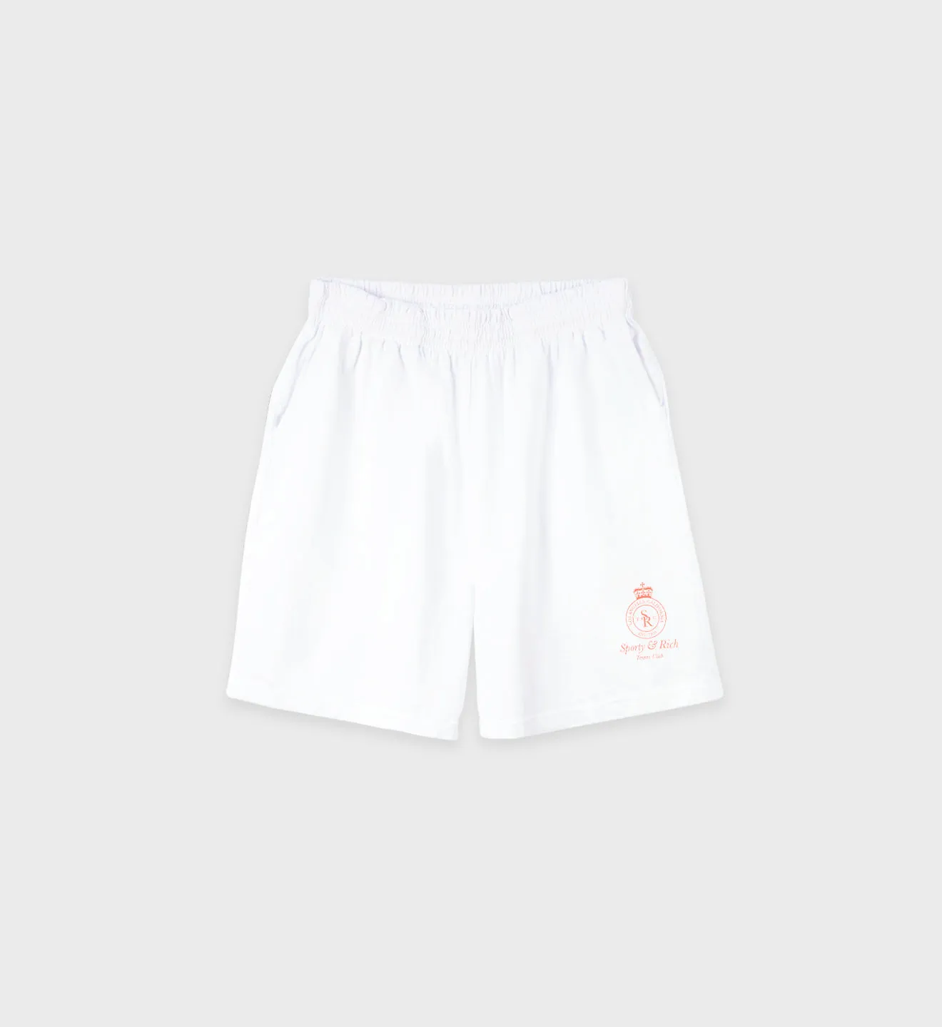 Crown Gym Short - White sold by Sporty and Rich