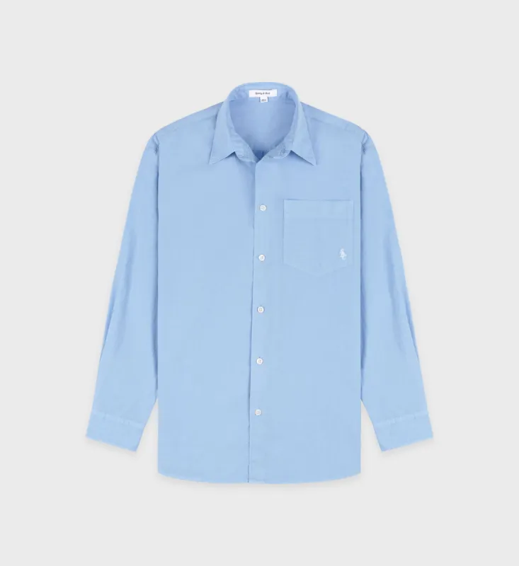 SRC Oversized Shirt - Sky Blue/White sold by Sporty and Rich