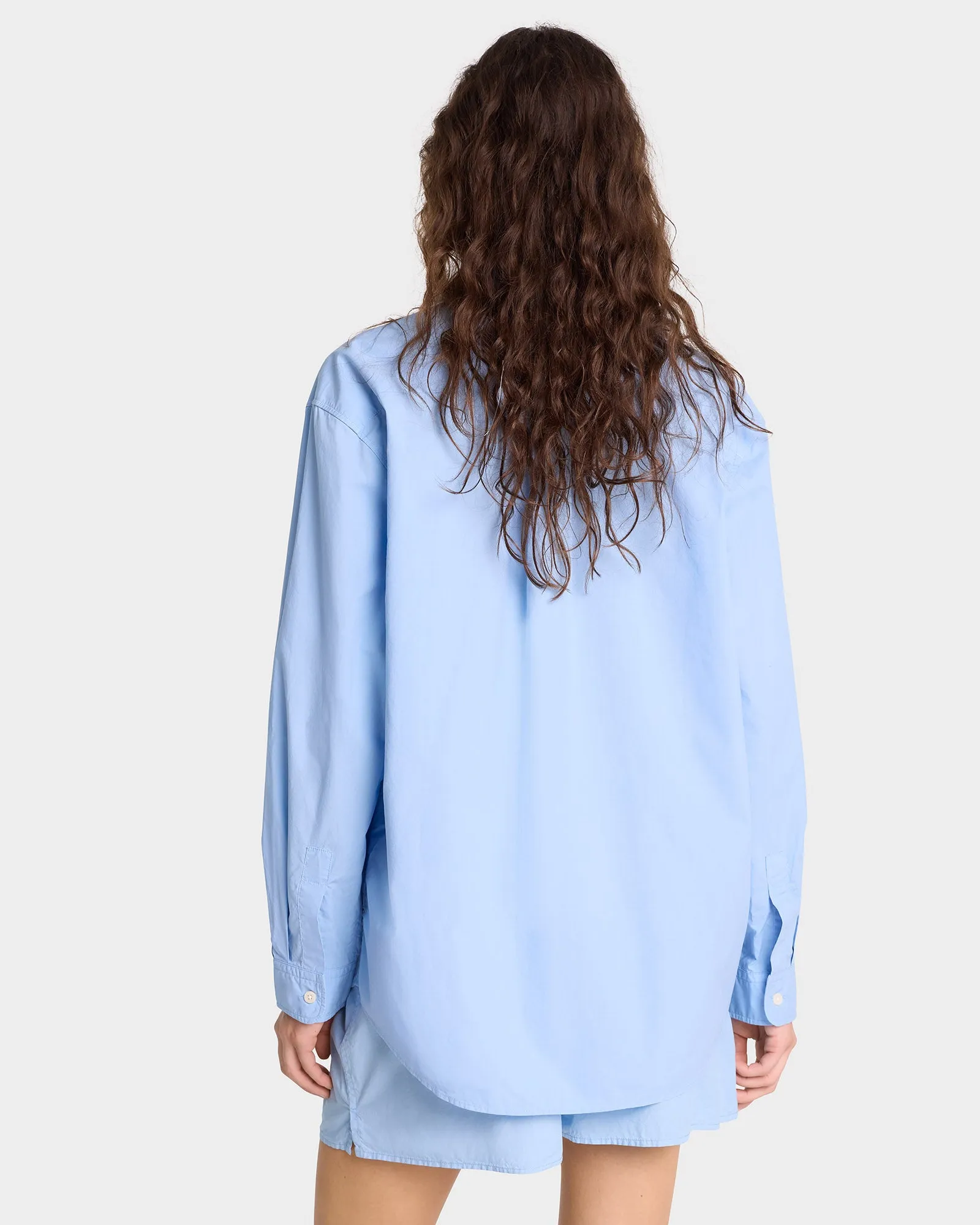 SRC Oversized Shirt - Sky Blue/White sold by Sporty and Rich product image thumbnail 5