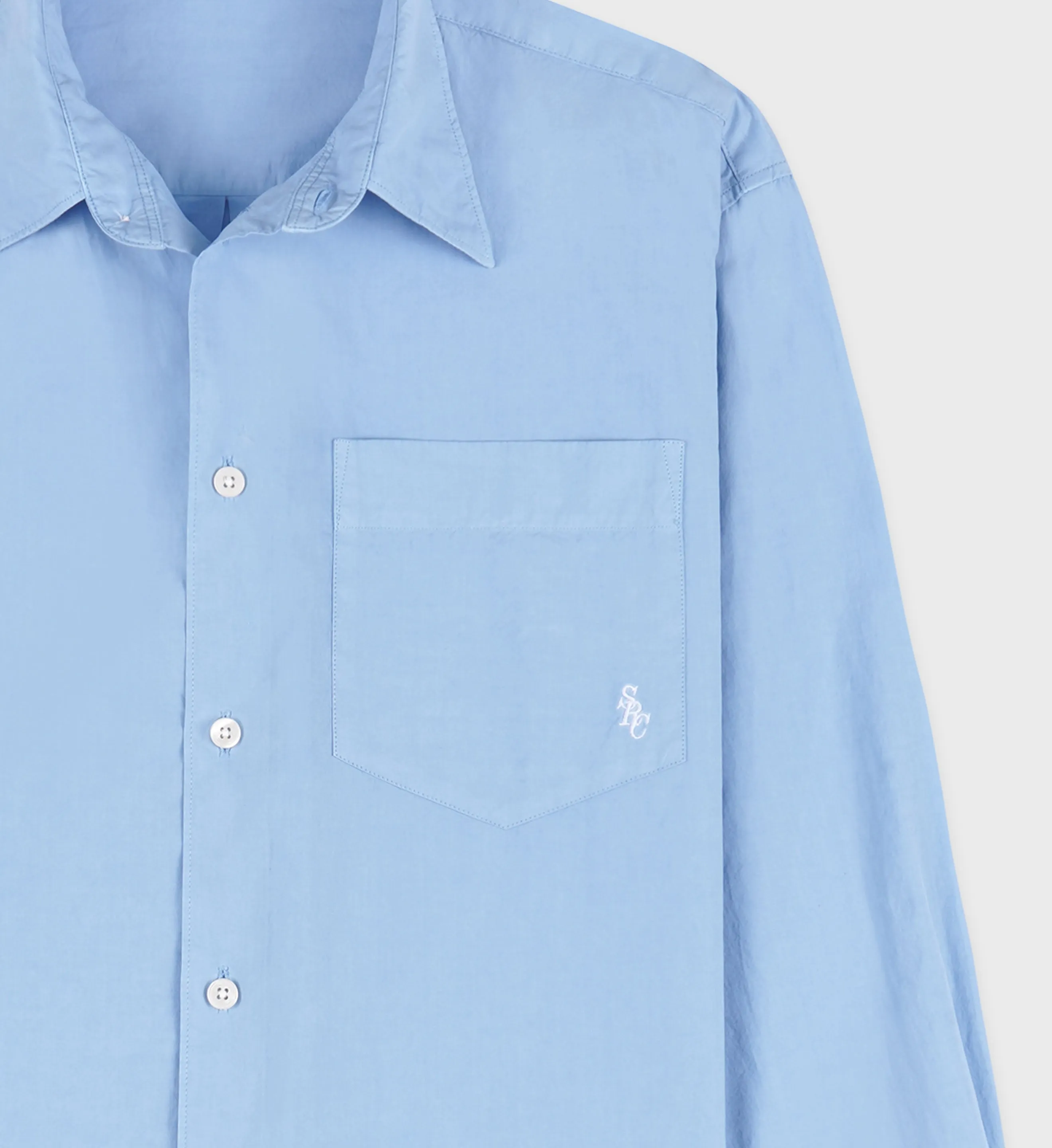 SRC Oversized Shirt - Sky Blue/White sold by Sporty and Rich product image thumbnail 2