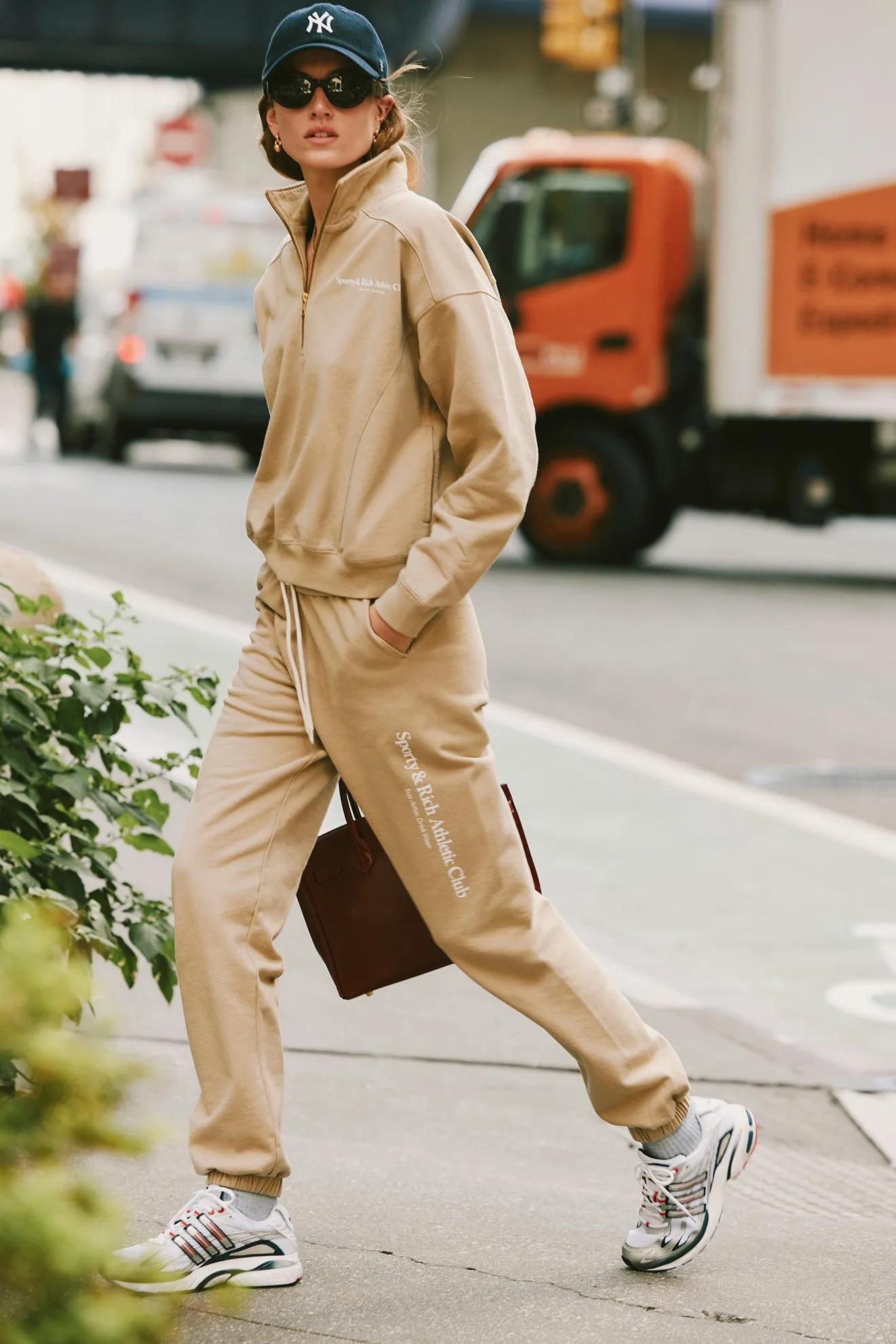 Athletic Club Quarter Zip - Elephant/White sold by Sporty and Rich product image thumbnail 5