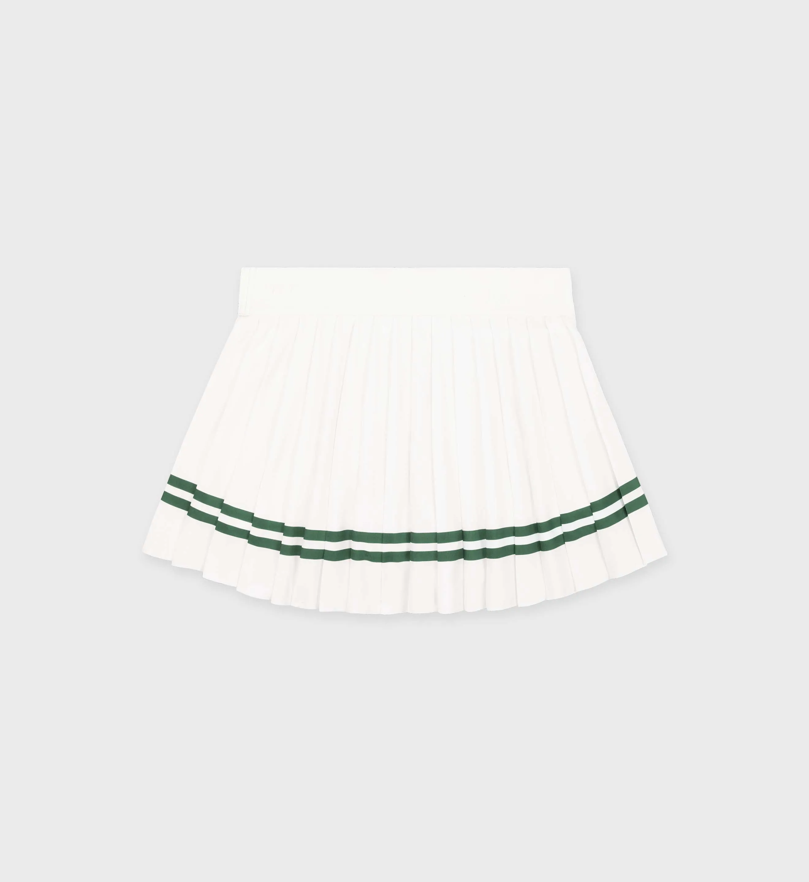 Classic Logo Pleated Skirt - White/Forest sold by Sporty and Rich product image thumbnail 2