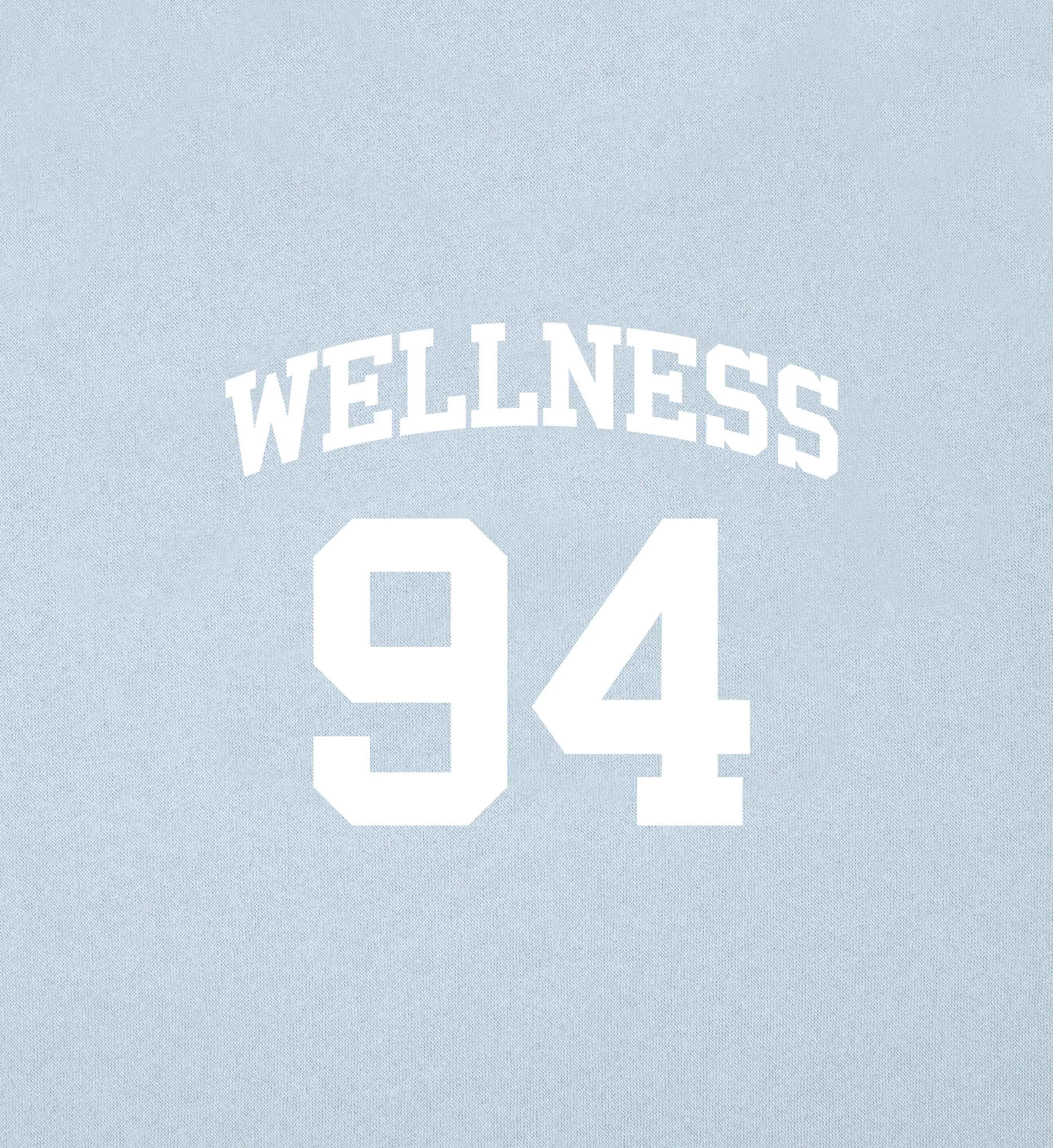 Wellness 94 Sports Tee - China Blue/White sold by Sporty and Rich product image thumbnail 3