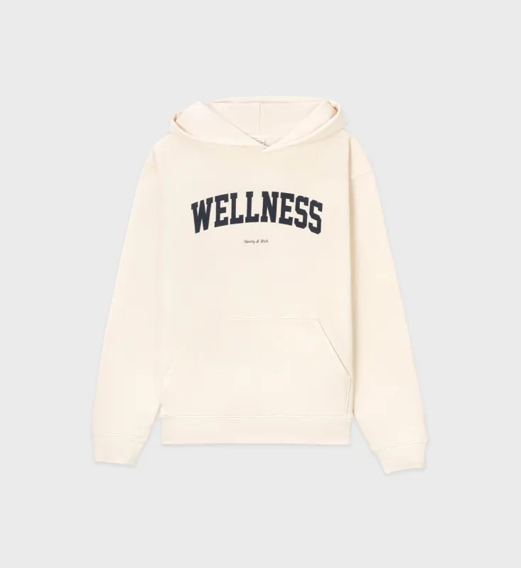 Wellness Ivy Hoodie - Cream sold by Sporty and Rich