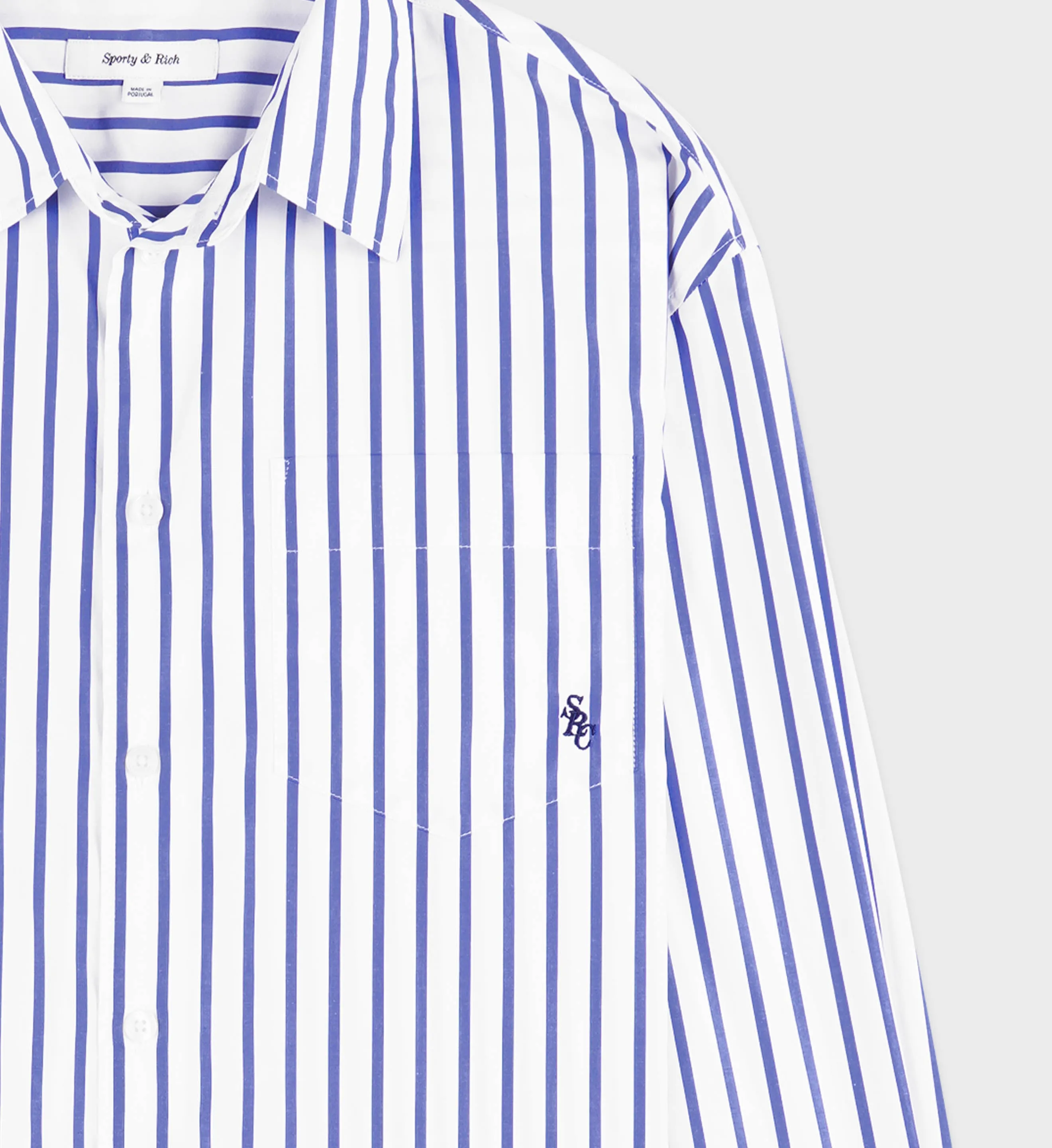 SRC Oversized Shirt - Navy Striped sold by Sporty and Rich product image thumbnail 2