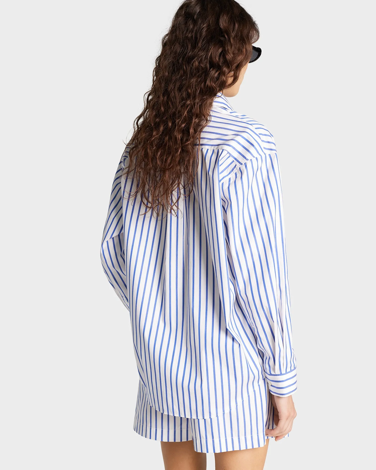 SRC Oversized Shirt - Navy Striped sold by Sporty and Rich product image thumbnail 5