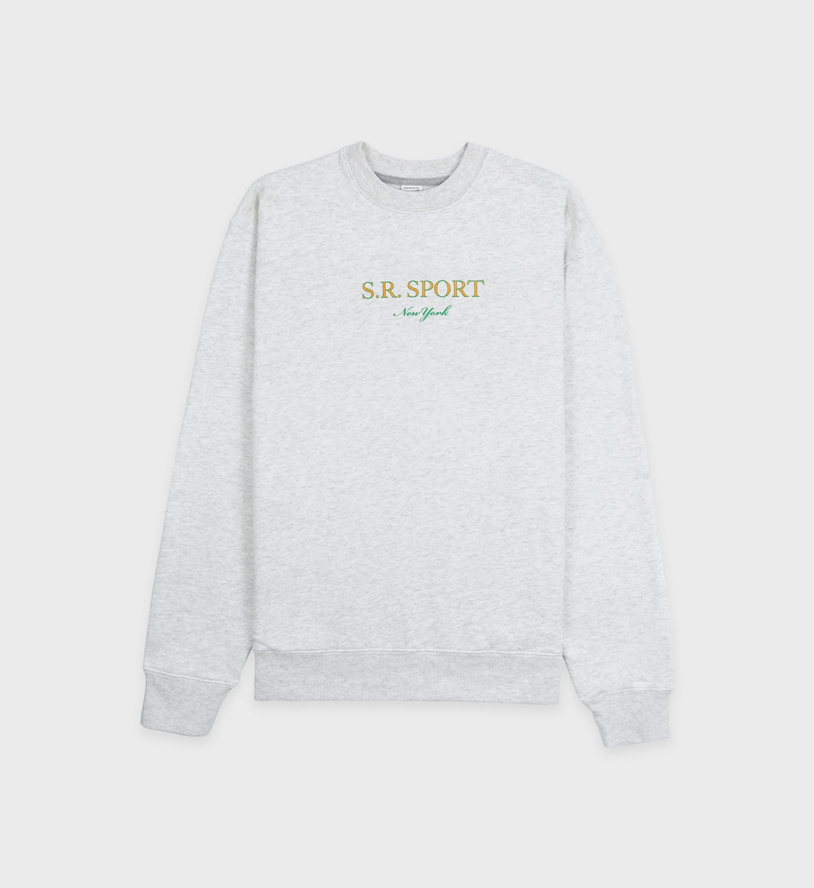 Wimbledon Crewneck - Heather Gray sold by Sporty and Rich
