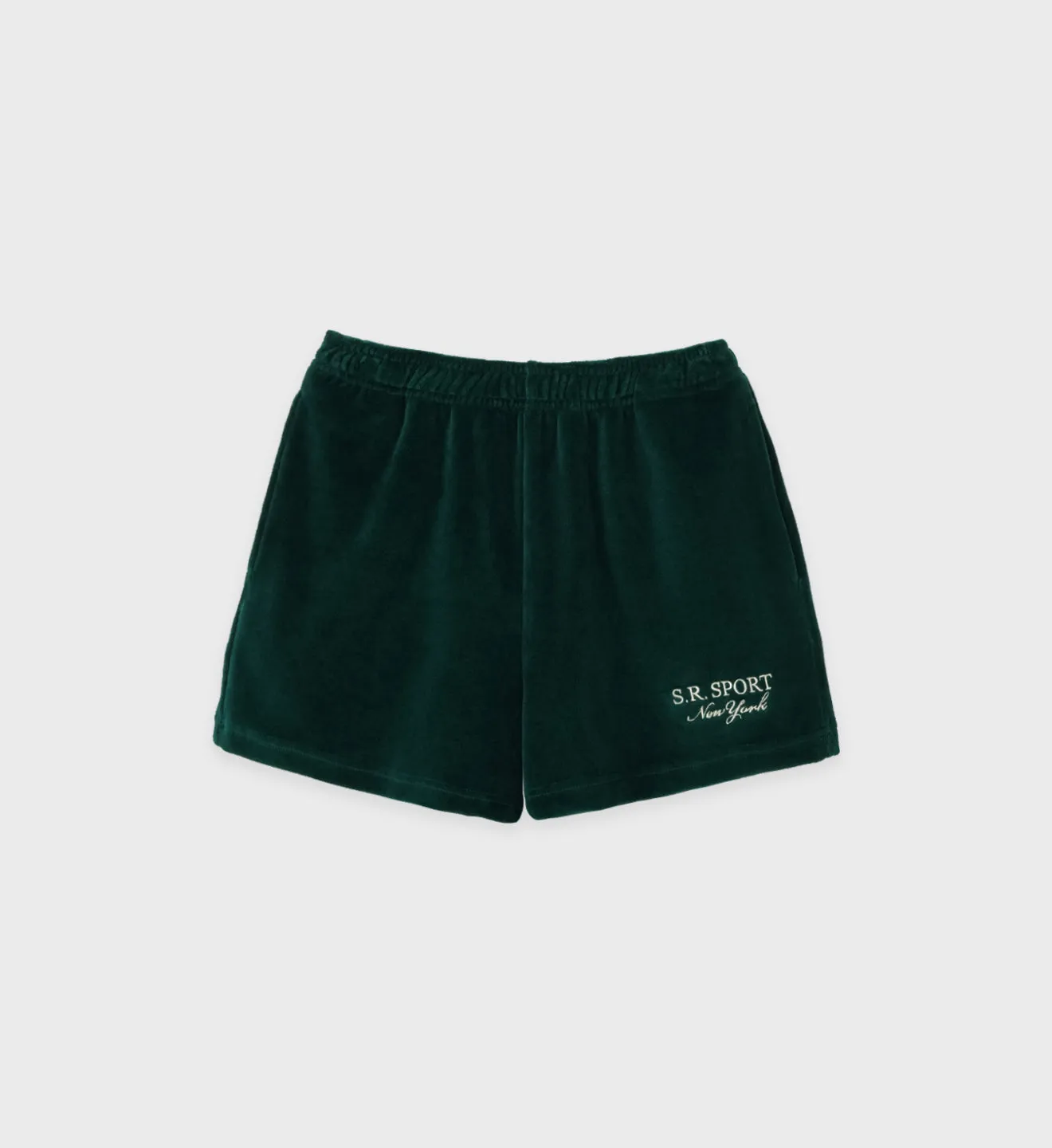 SR Sport Velour Short - Forest sold by Sporty and Rich