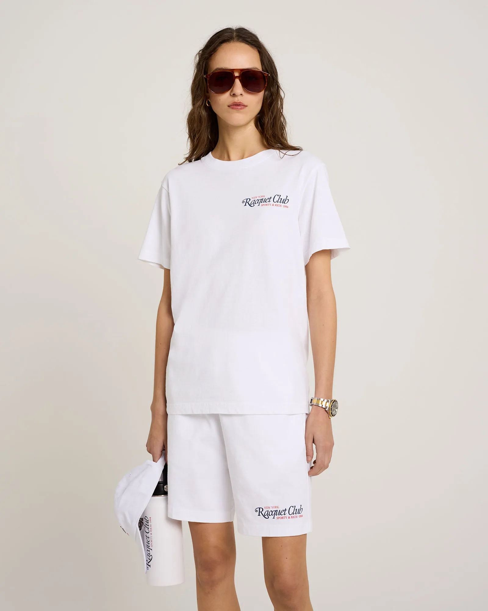 94 Racquet Club Gym Short - White/Navy/Red sold by Sporty and Rich product image thumbnail 4